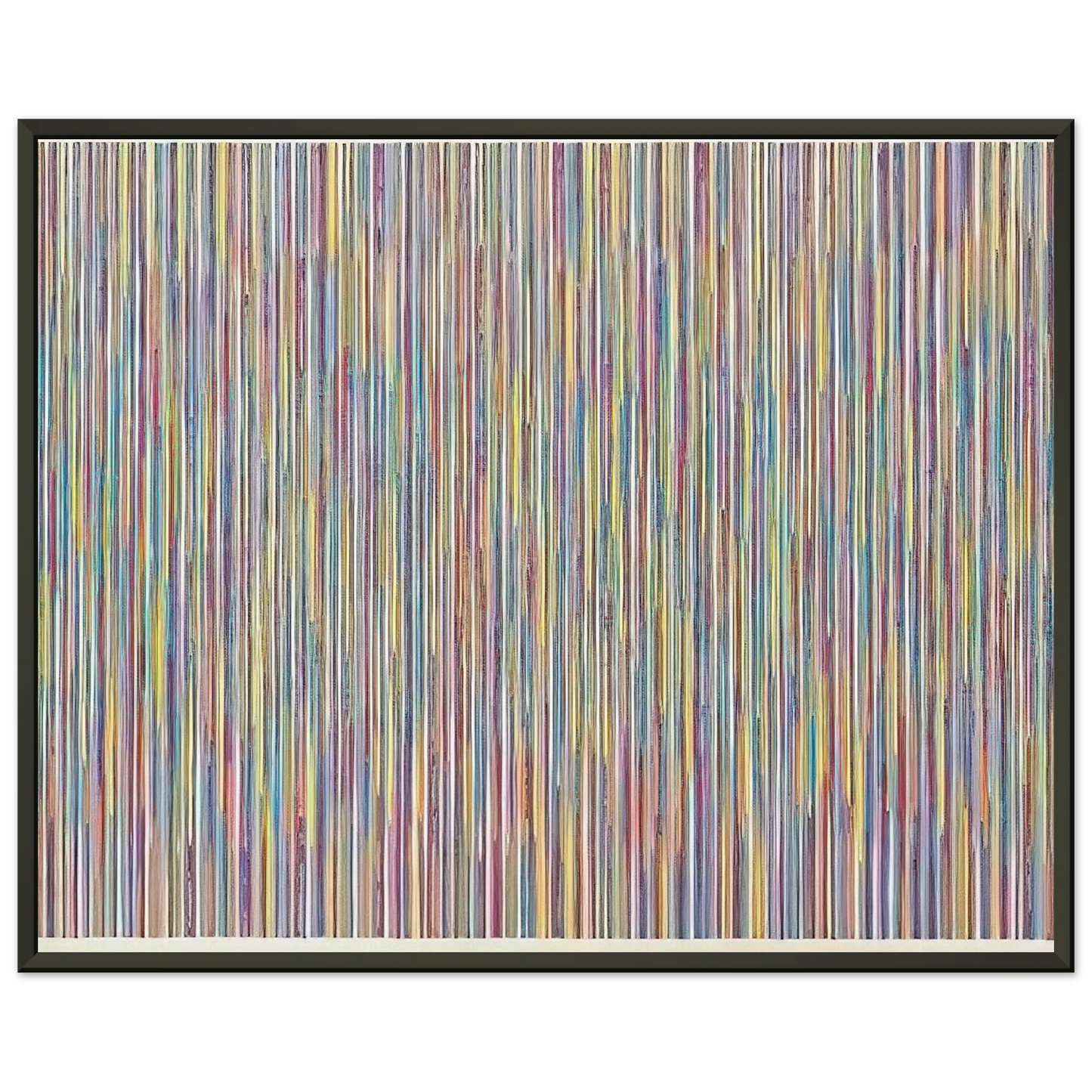 Gene Davis  Monets Garden  1980 Framed Art Print  - Aluminum Frame - 60x80 cm / 24x32 inches
