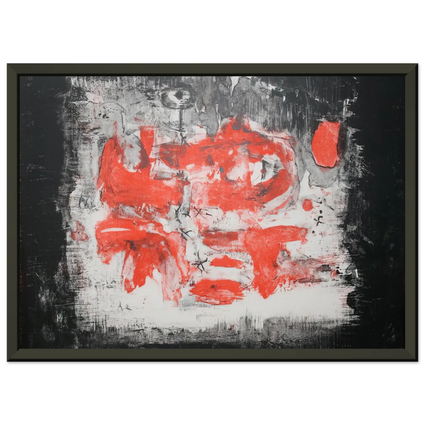 Zao WouKi UNTITLED 1956 1 Framed Art Print - Aluminum Frame - 70x100 cm / 28x40 inches