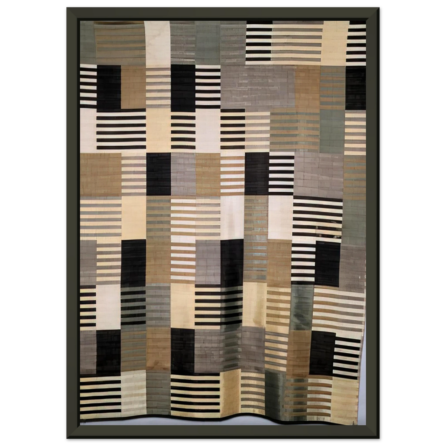 Anni Albers WALL HANGING 1926 Framed Art Print - Aluminum Frame - 70x100 cm / 28x40 inches