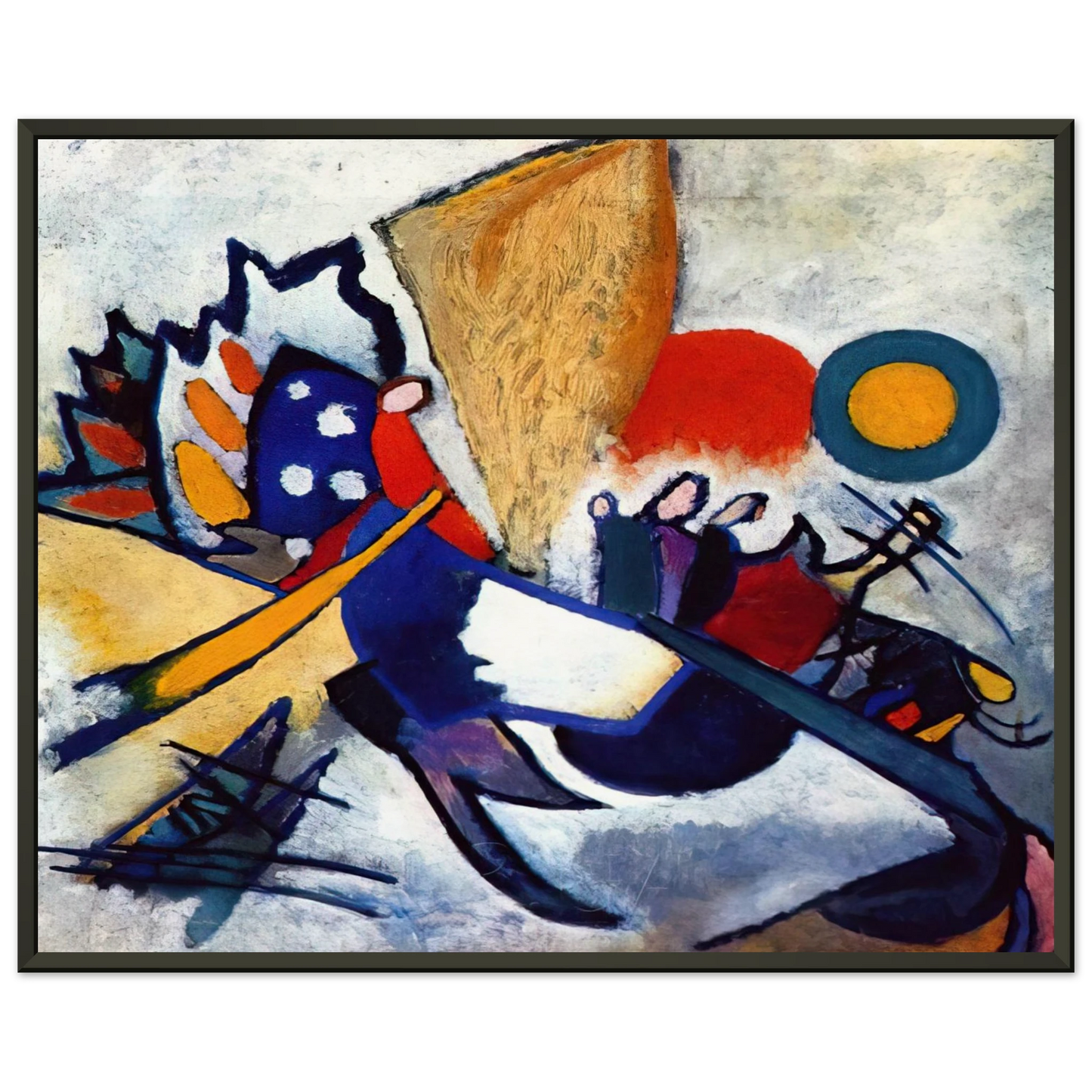 Wassily Kandinsky  IMPROVISATION 209 1917 Framed Art Print  - Aluminum Frame - 60x80 cm / 24x32 inches