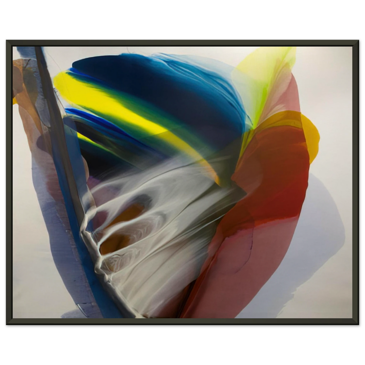 Paul Jenkins  Wanderland Express  1976 Framed Art Print  - Aluminum Frame - 70x100 cm / 28x40 inches