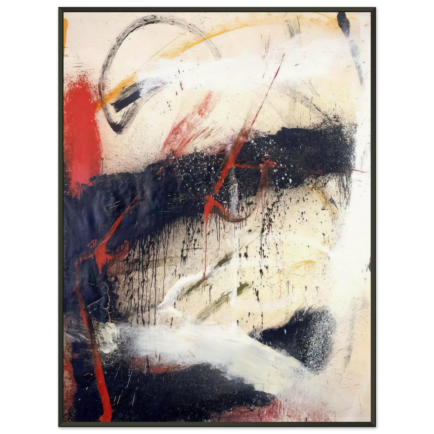 Norman Bluhm Mathematics 1962 Framed Art Print - Aluminum Frame - 40x50 cm / 16x20 inches
