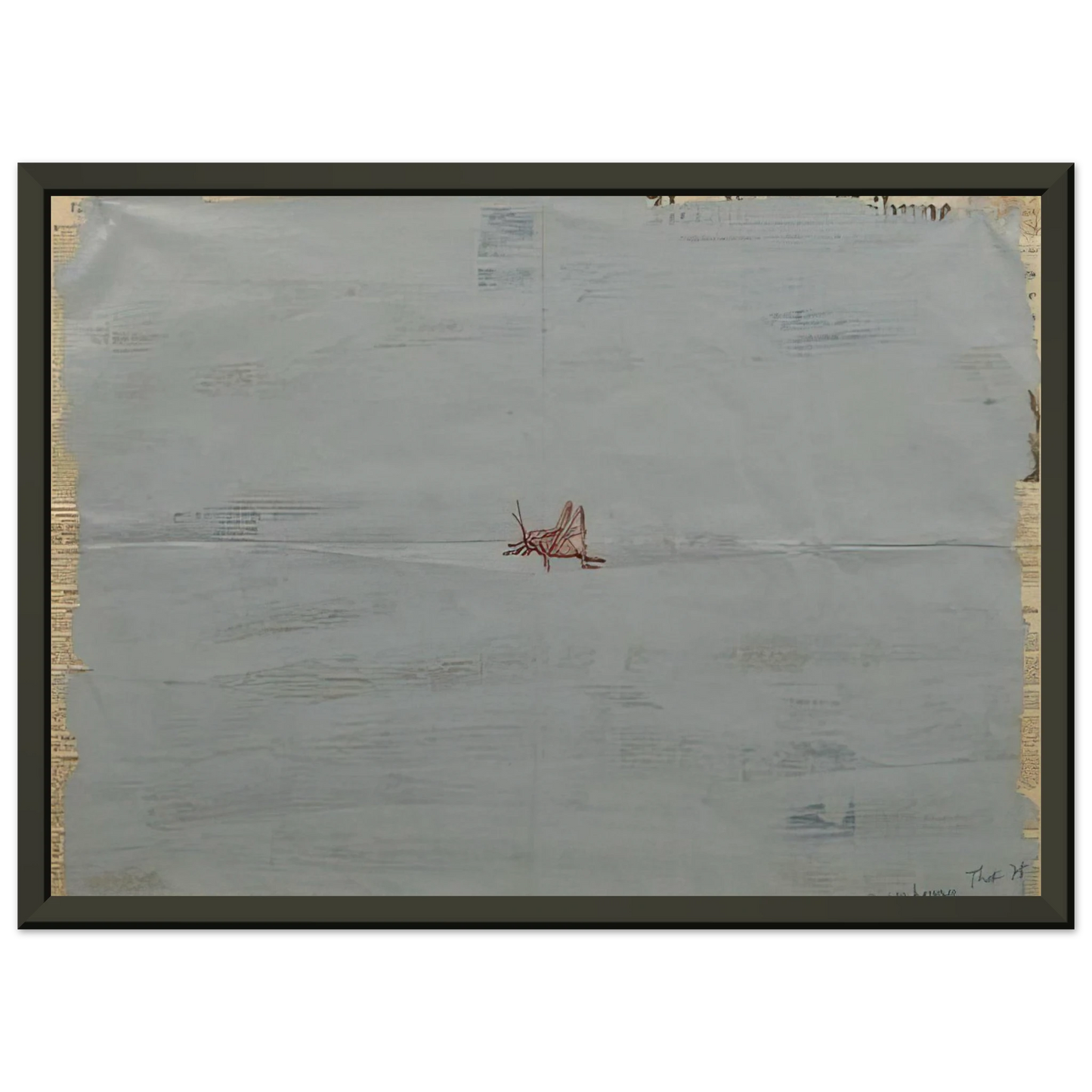 Paul Thek Grasshopper 1975 Framed Art Print - Aluminum Frame - 40x50 cm / 16x20 inches
