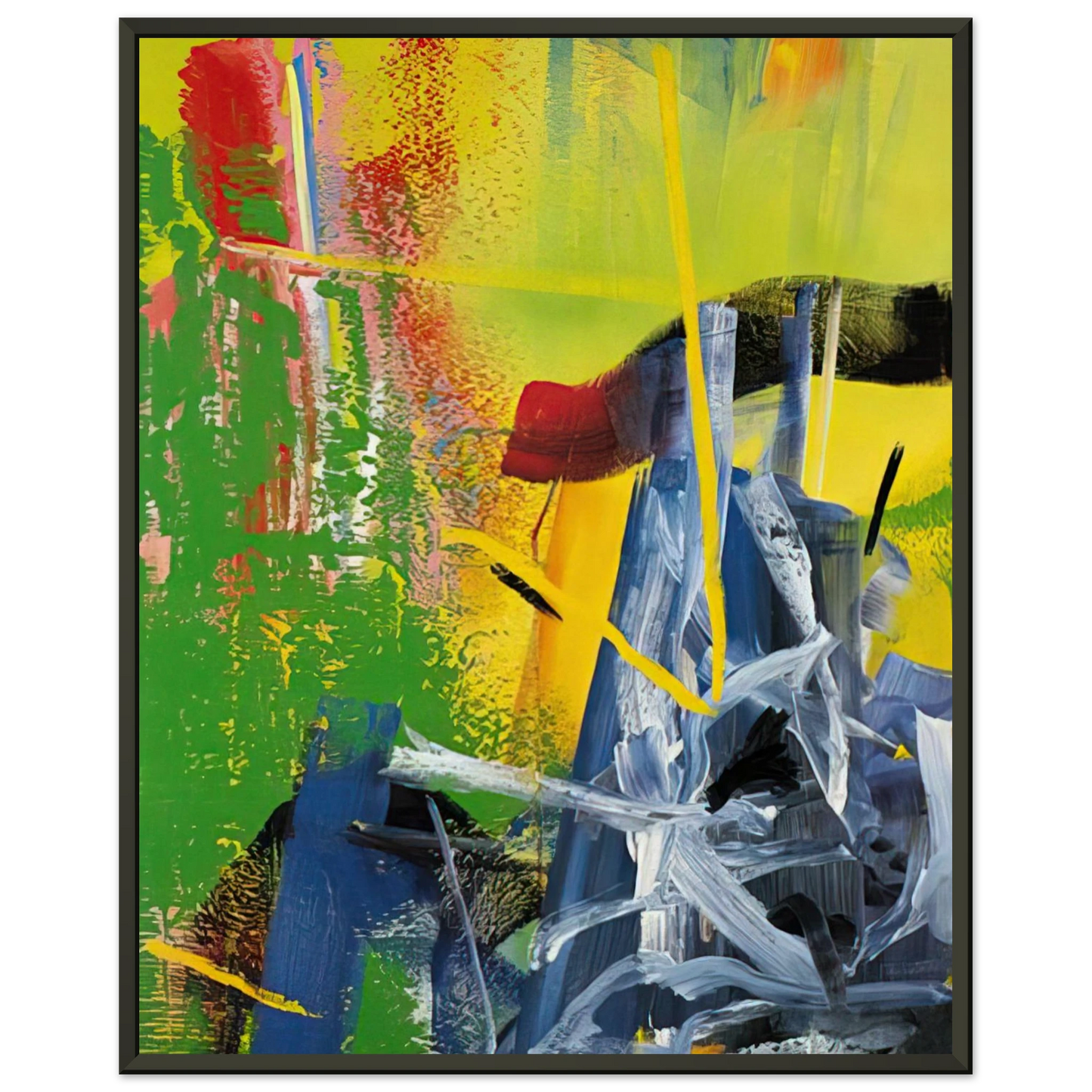 Gerhard Richter KORN Framed Art Print - Aluminum Frame - 40x50 cm / 16x20 inches