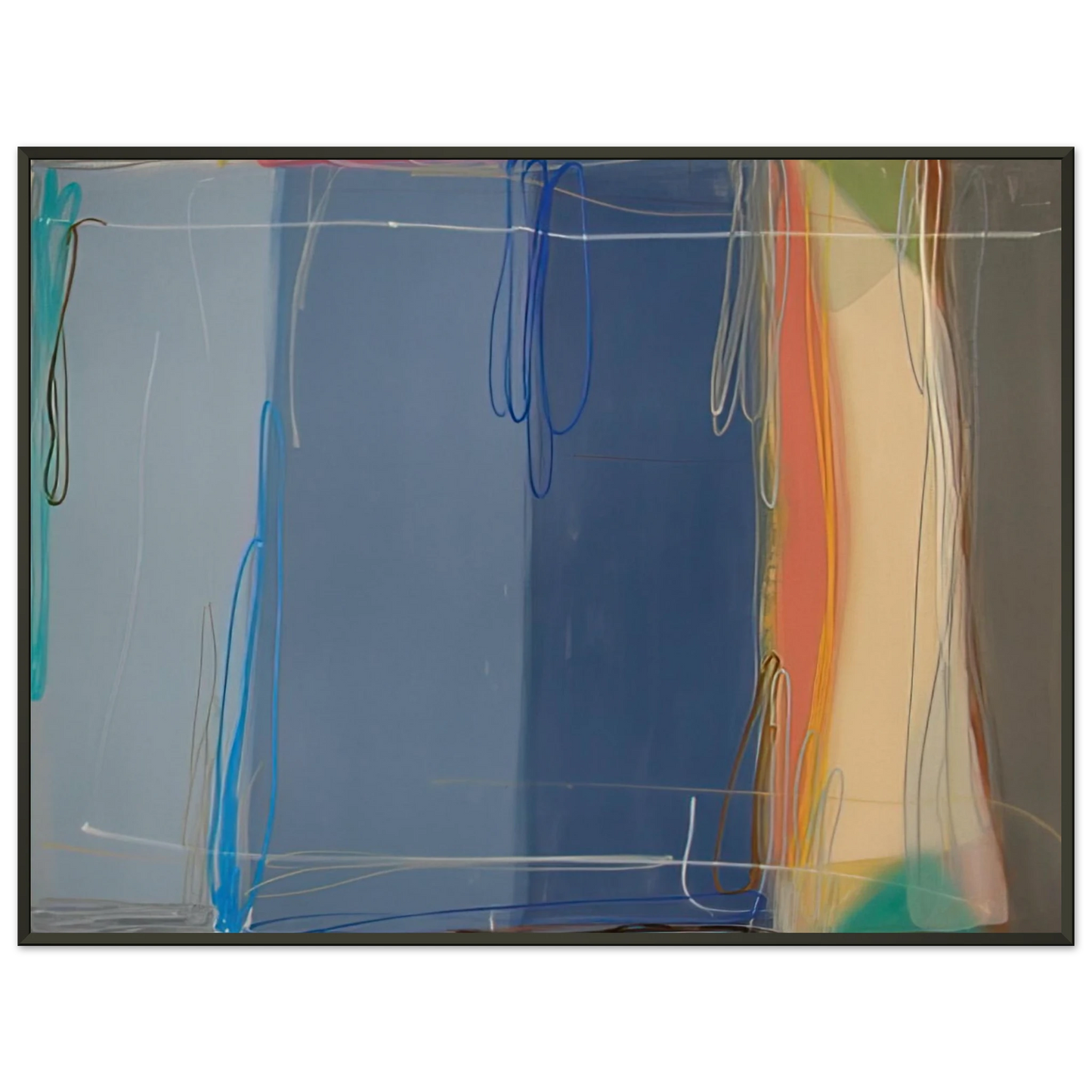 Larry Zox Yours and Mine 1993 Framed Art Print - Aluminum Frame - 40x50 cm / 16x20 inches