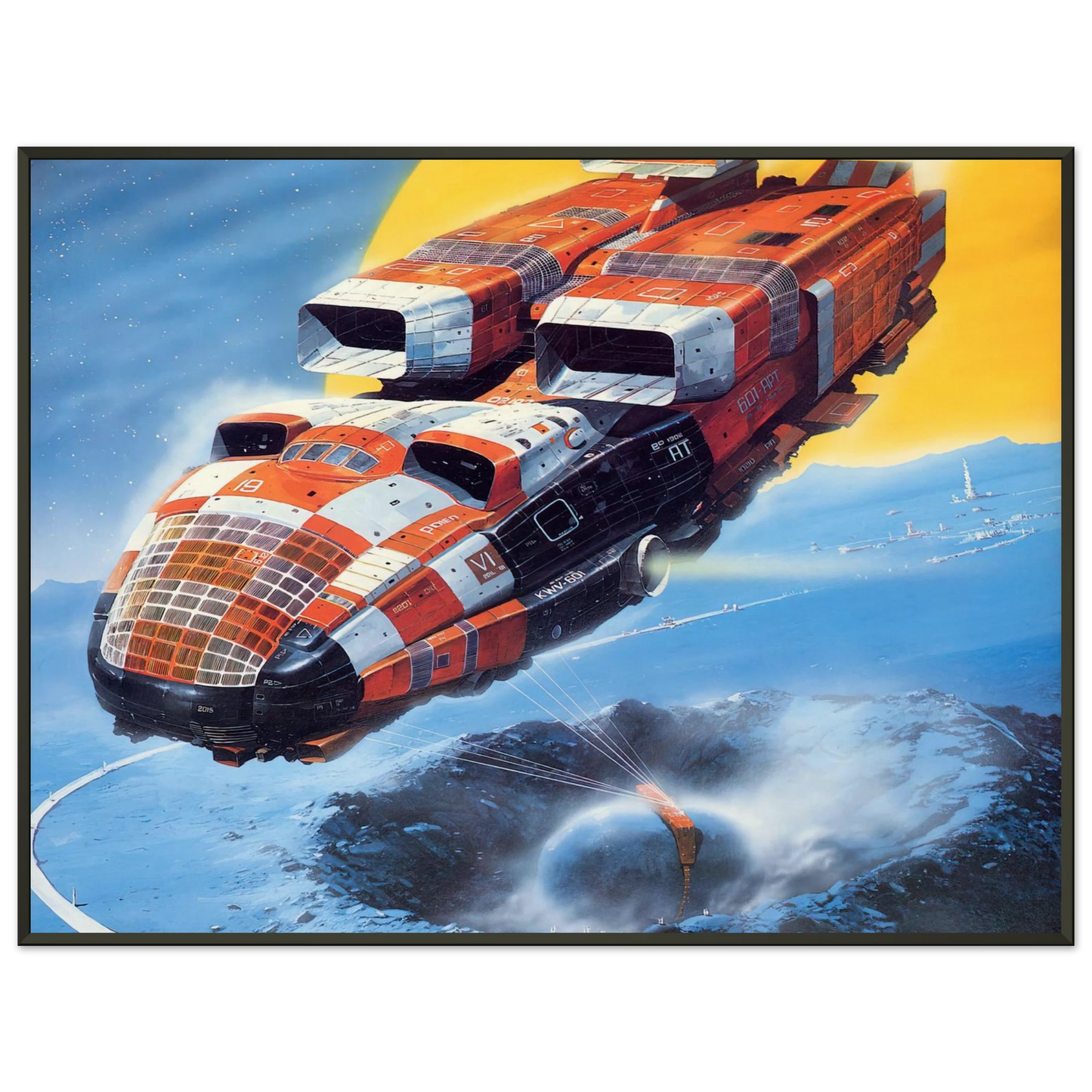 Chris Foss Chris Foss Framed Art Print - Aluminum Frame - 60x80 cm / 24x32 inches