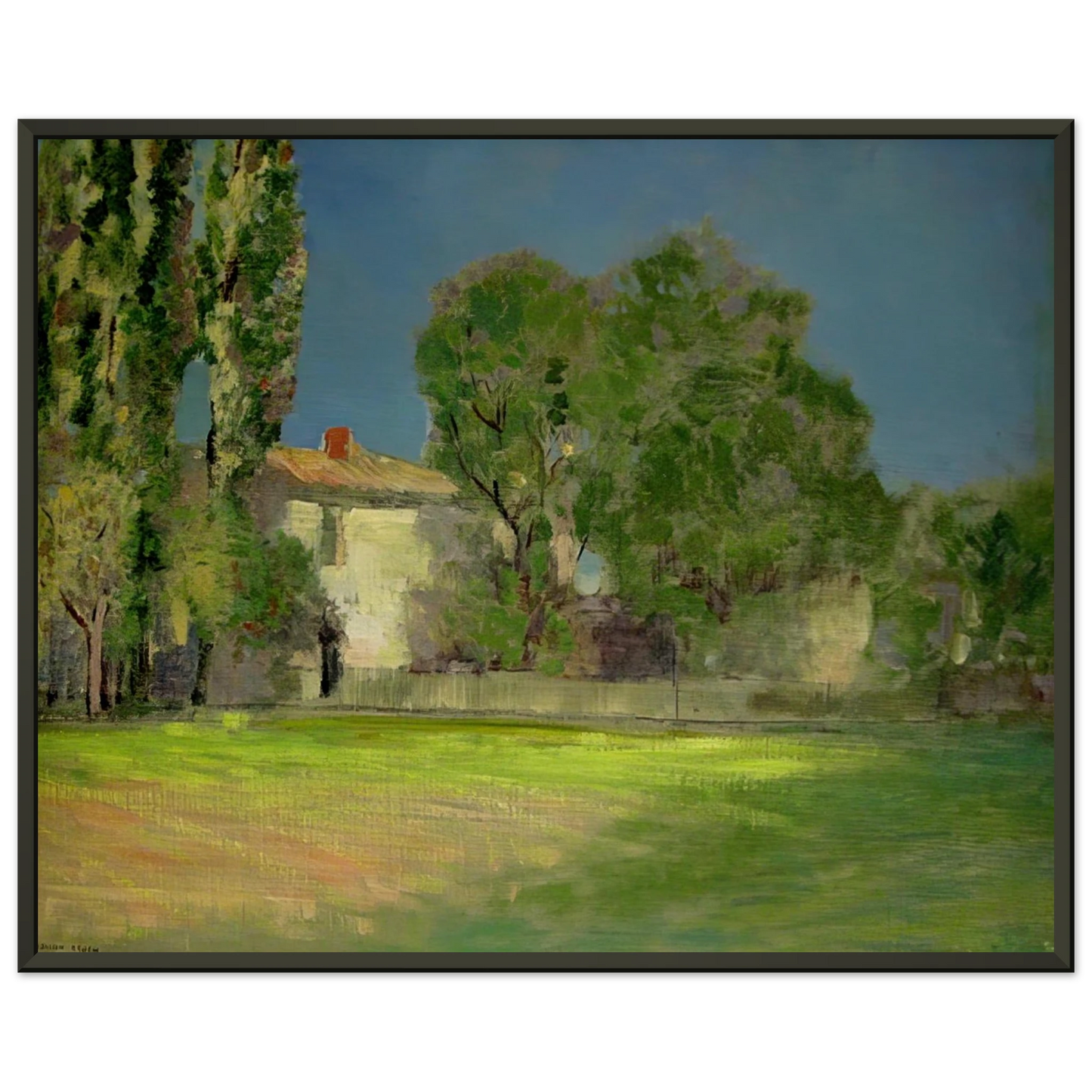 Odilon Redon PEYRLEBADE 1888 Framed Art Print - Aluminum Frame - 70x100 cm / 28x40 inches
