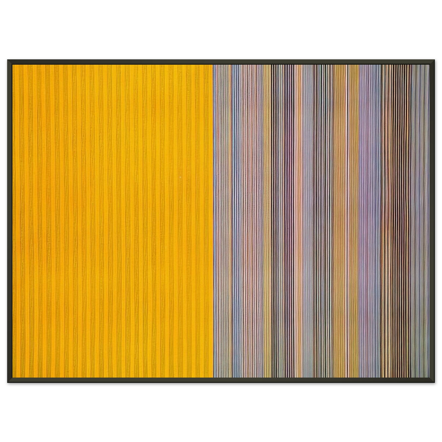 Gene Davis Half Lemon 1969 Framed Art Print - Aluminum Frame - 60x80 cm / 24x32 inches
