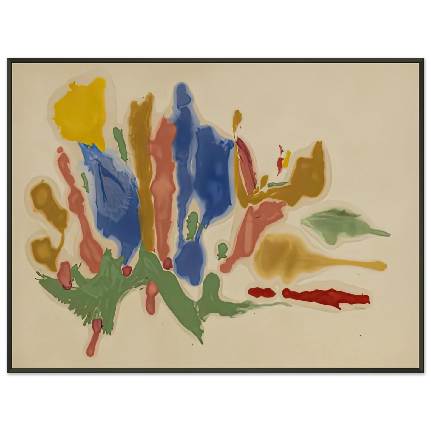 Helen Frankenthaler Cool Summer 1962 Framed Art Print - Aluminum Frame - 70x100 cm / 28x40 inches