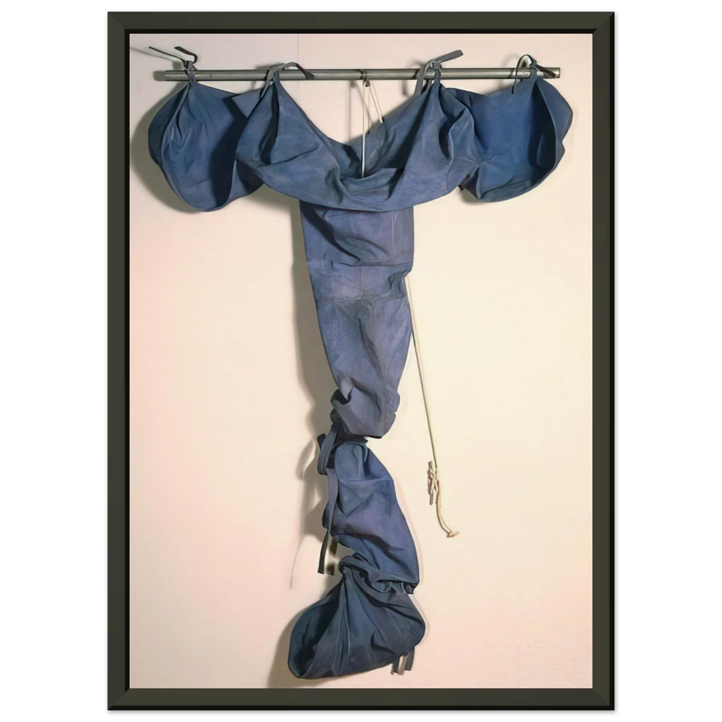 Claes Oldenburg SOFT DRAINPIPE BLUE COOL VERSION 1967 Framed Art Print - Aluminum Frame - 40x50 cm / 16x20 inches
