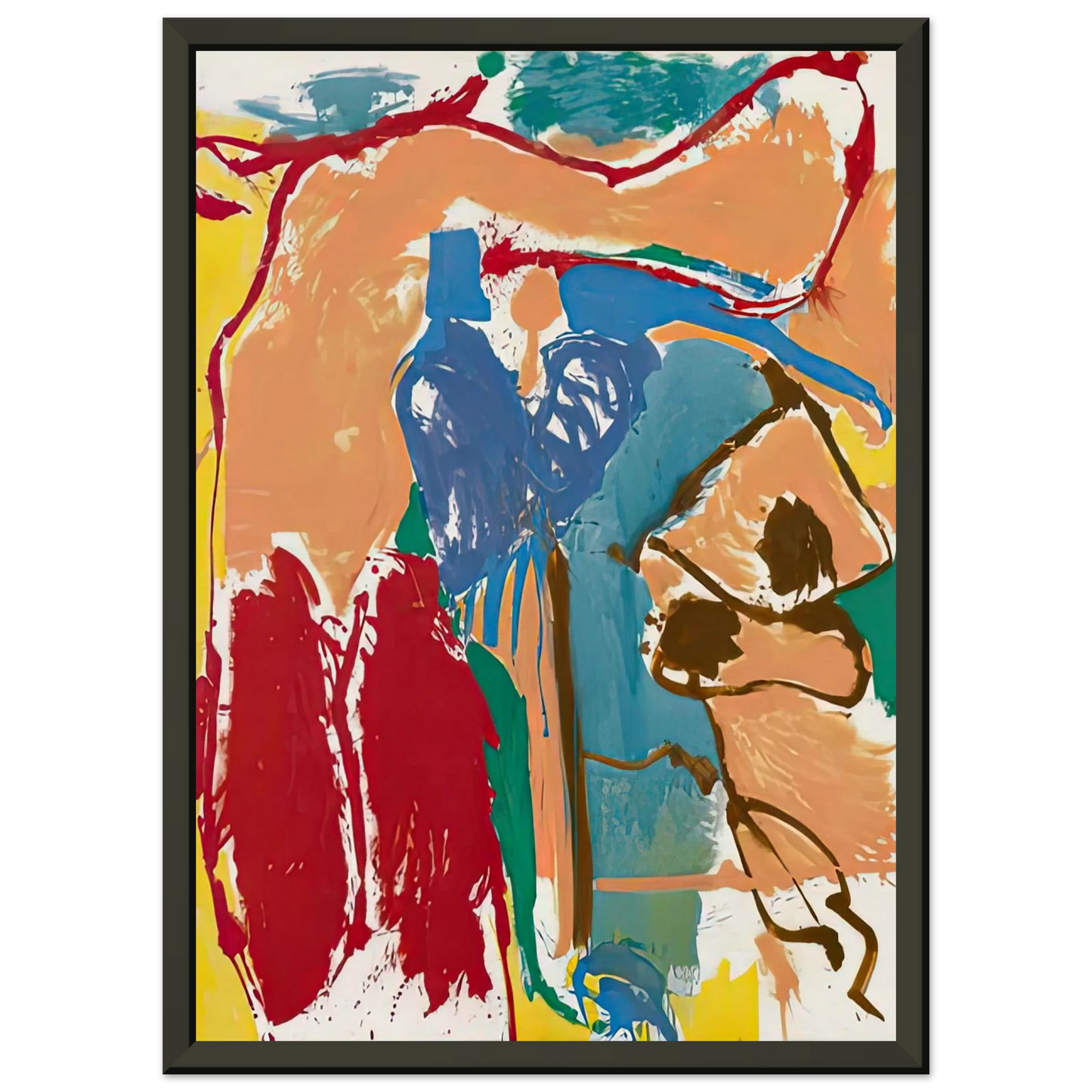 Helen Frankenthaler Mediterranean Thoughts 1960 Framed Art Print - Aluminum Frame - 70x100 cm / 28x40 inches