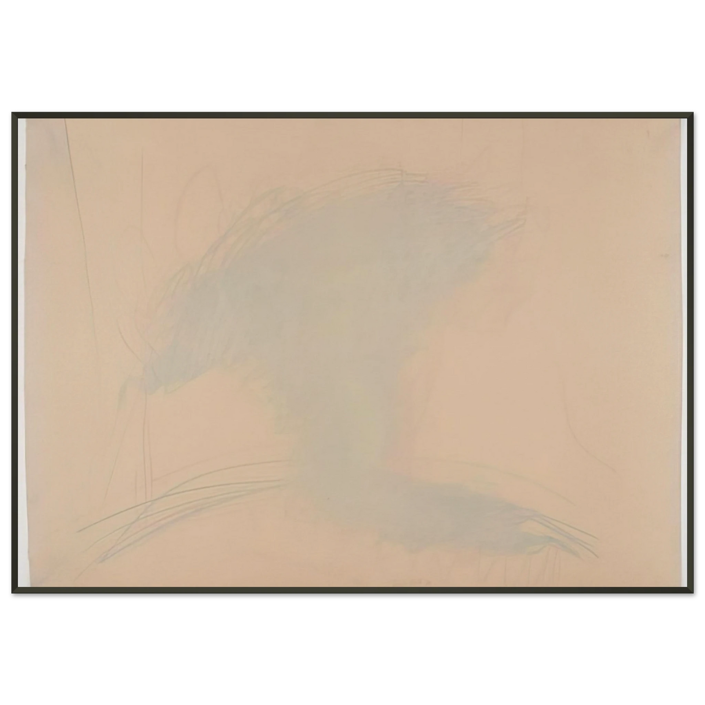 Dieter Roth SelfPortrait as a Flower Pot 1971 Framed Art Print - Aluminum Frame - 21x29.7 cm / 8x12"