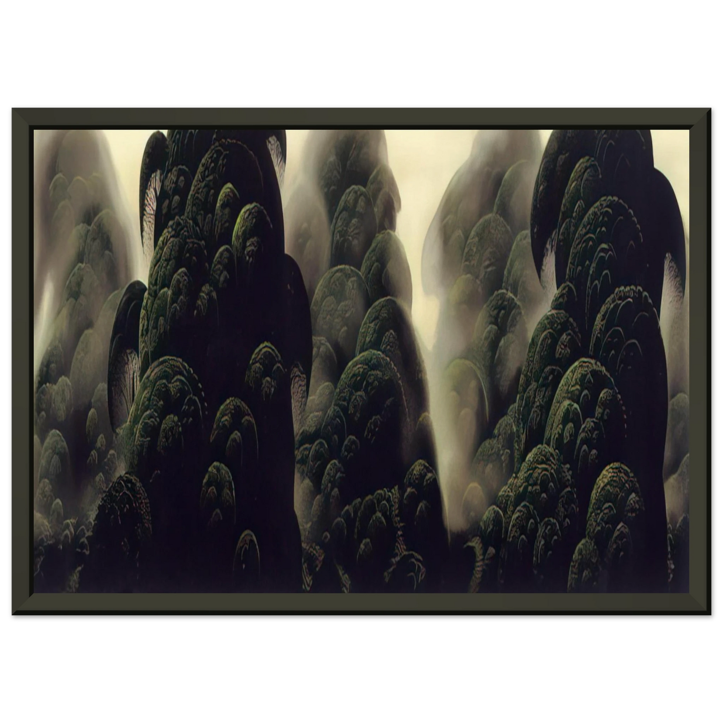 Eyvind Earle Spirit Grove Framed Art Print - Aluminum Frame - 40x50 cm / 16x20 inches