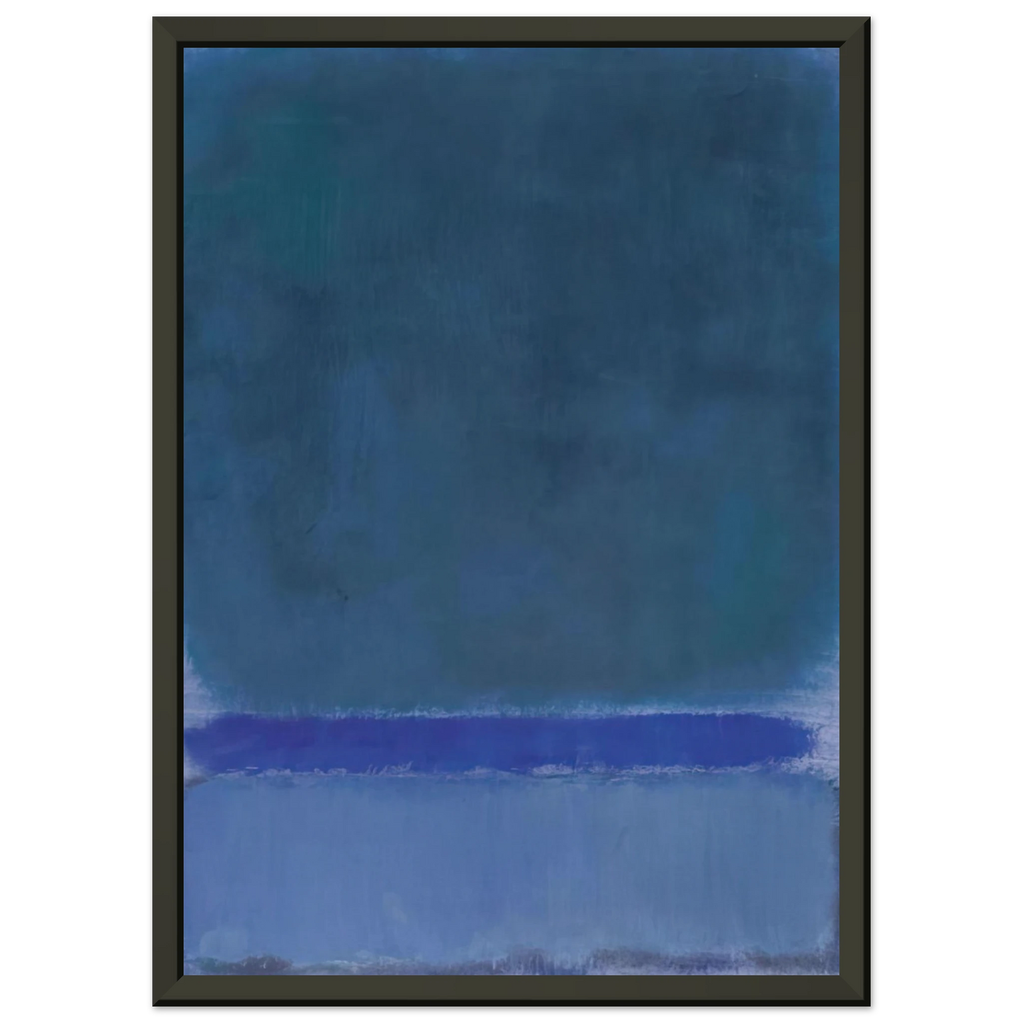 Mark Rothko Untitled Green on Blue 1968 Framed Art Print - Aluminum Frame - 70x100 cm / 28x40 inches