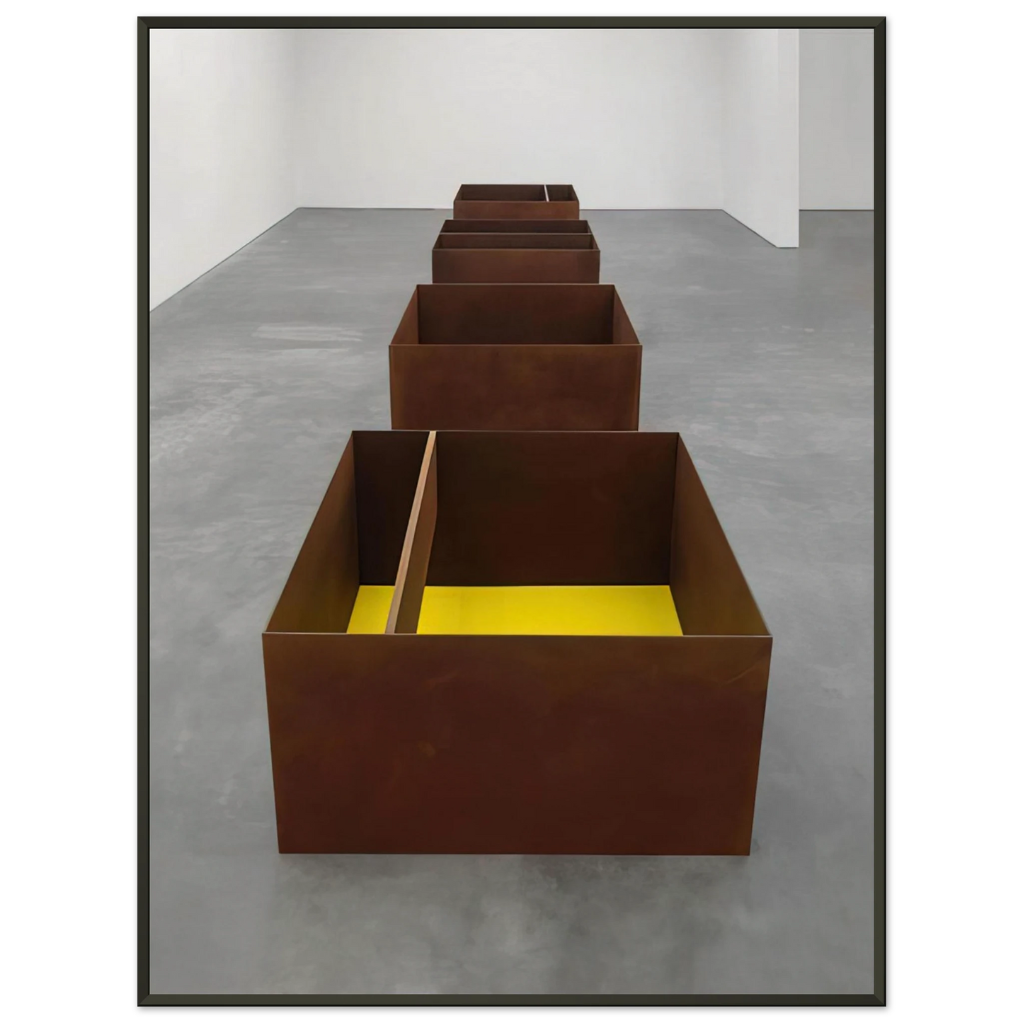 Donald Judd Untitled JUDDO0511JUDDO0514 1989 Framed Art Print - Aluminum Frame - 40x50 cm / 16x20 inches