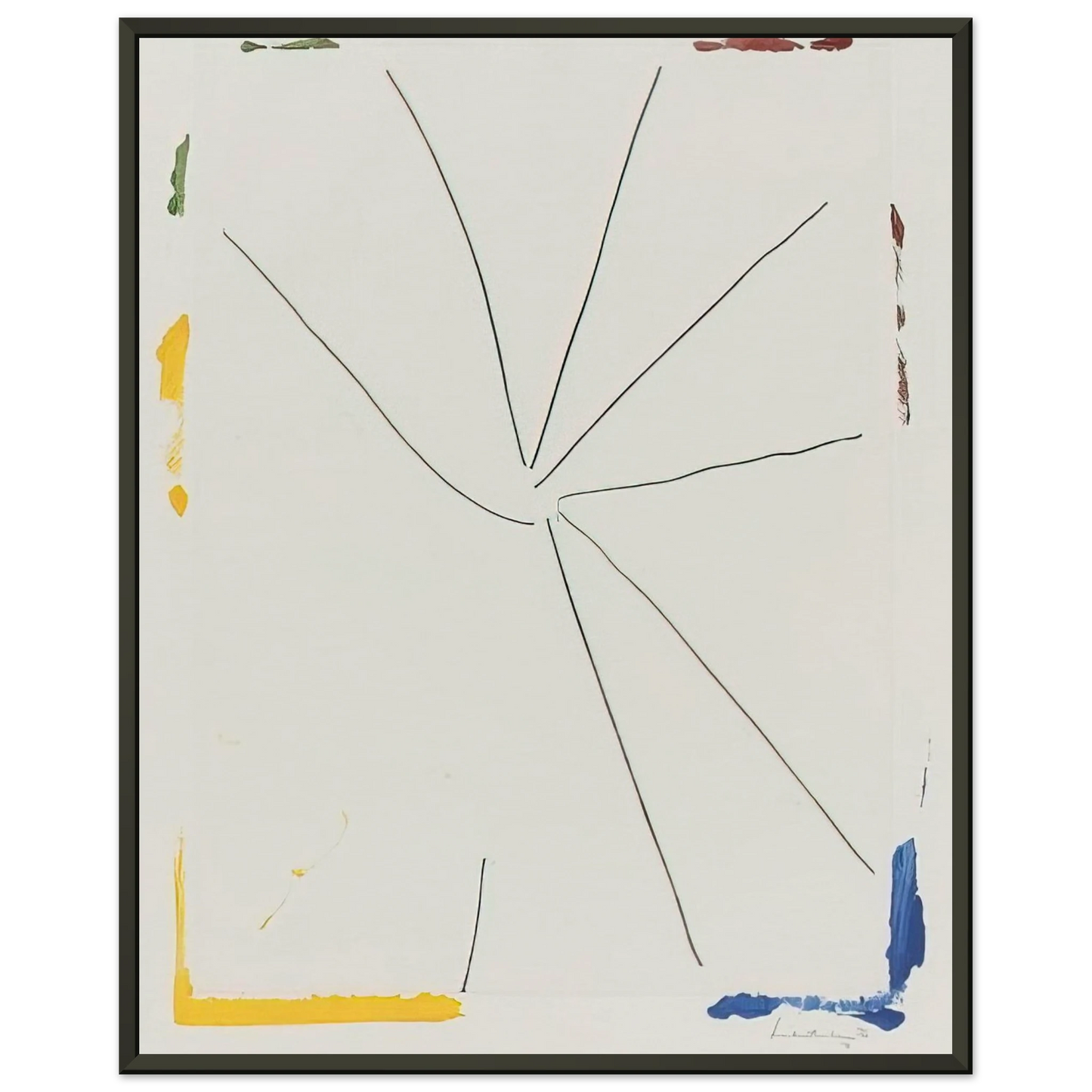Helen Frankenthaler  Free Wheeling  1971 Framed Art Print  - Aluminum Frame - 60x80 cm / 24x32 inches