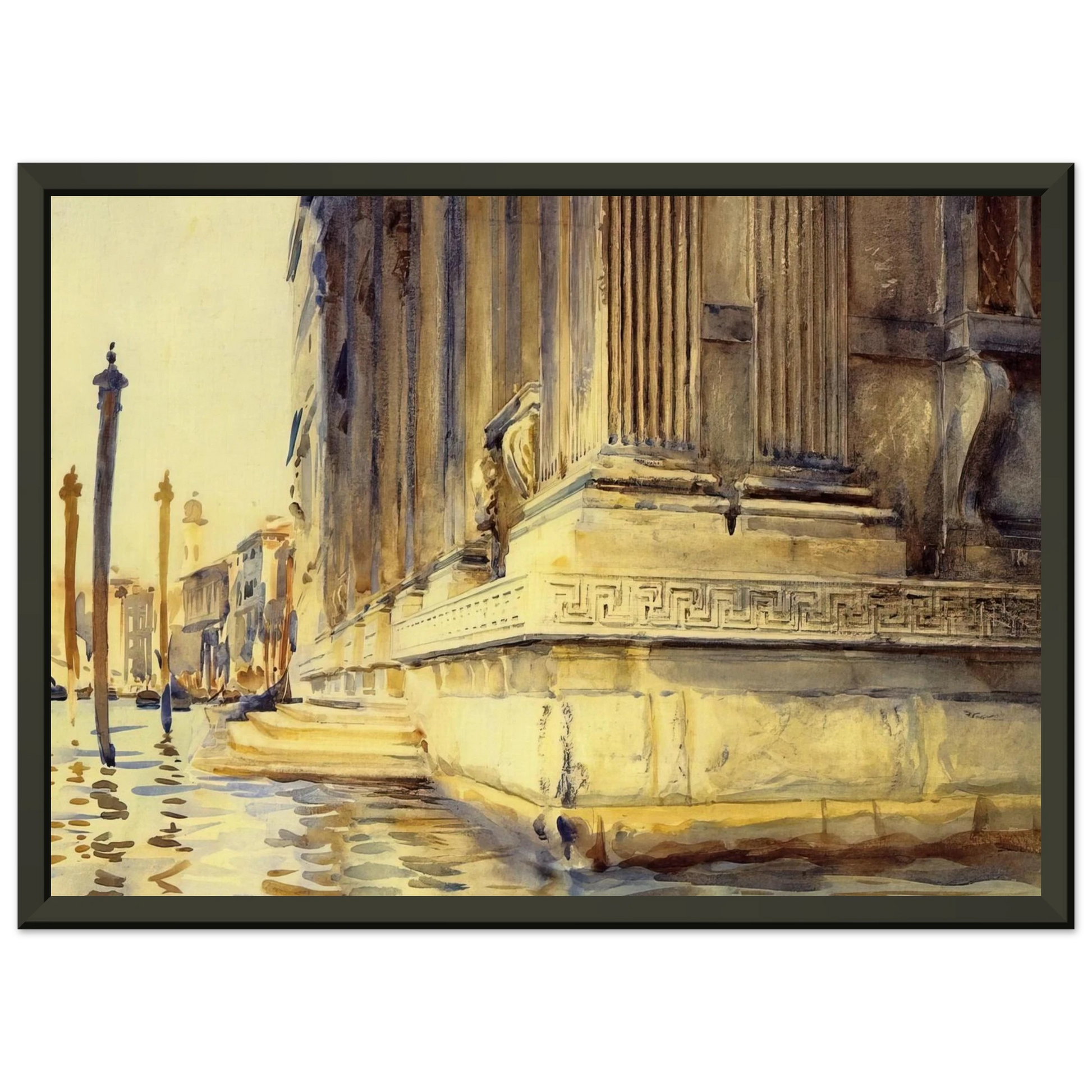 John Singer Sargent  Palazzo Grimani Framed Art Print  - Aluminum Frame - 60x80 cm / 24x32 inches