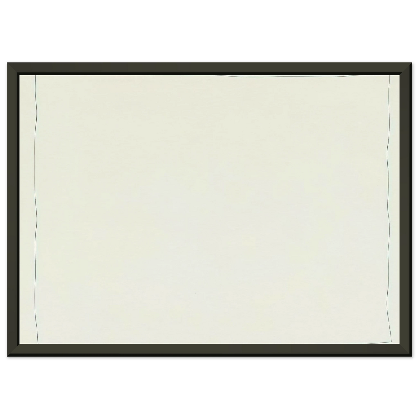Robert Ryman Bent Line Drawing Framed Art Print - Aluminum Frame - 70x100 cm / 28x40 inches