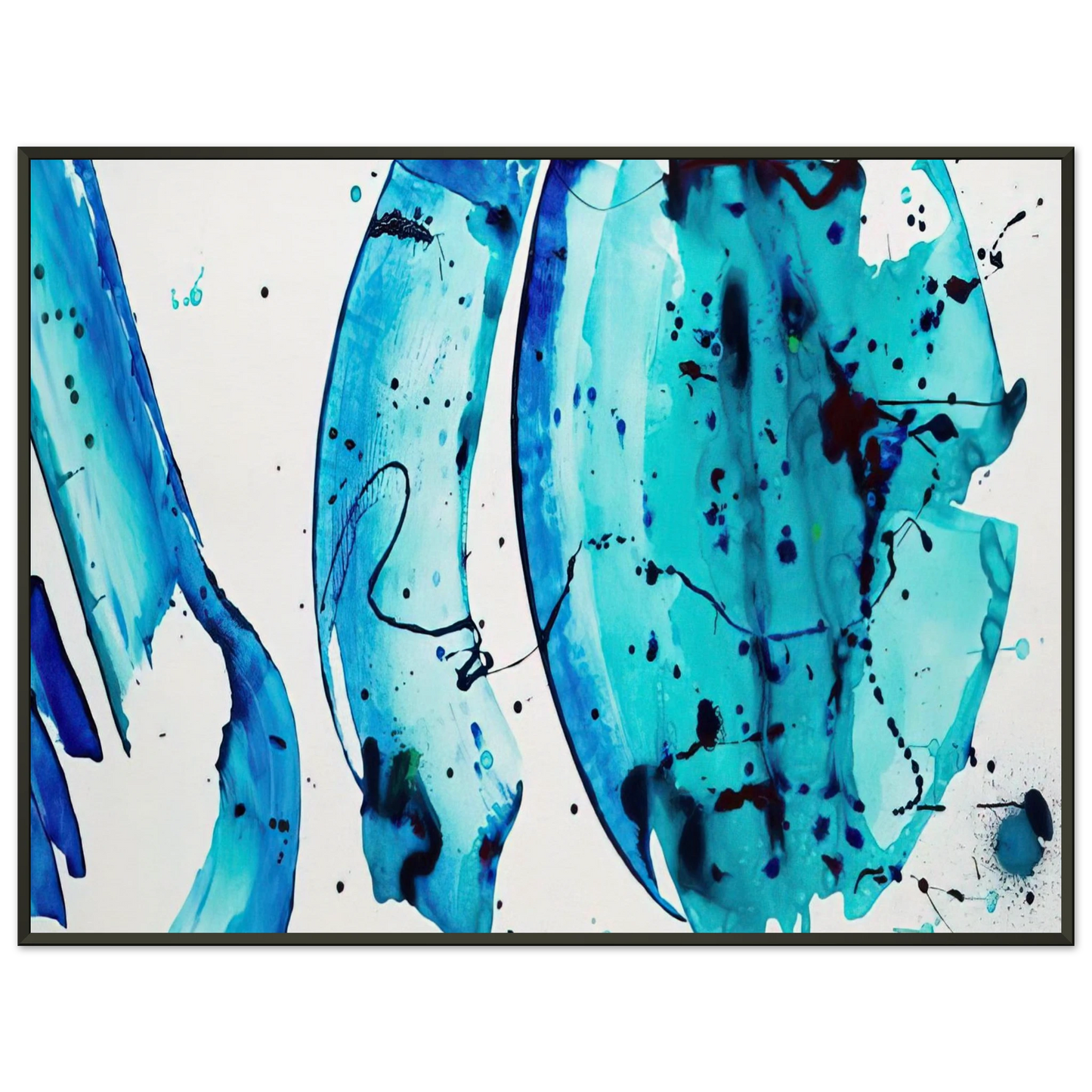 Al Held Untitled Framed Art Print - Aluminum Frame - 60x80 cm / 24x32 inches