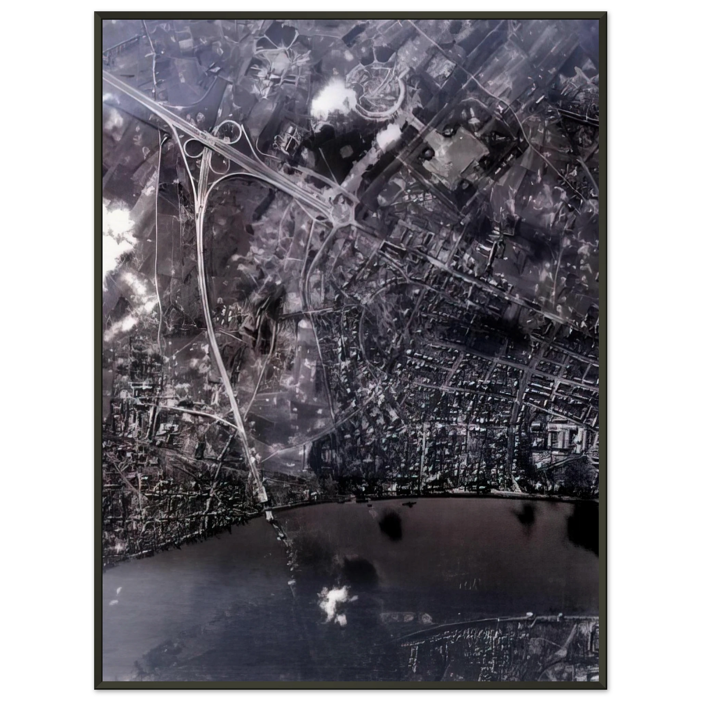 Gerhard Richter 14 FEB 45 2002 Framed Art Print - Aluminum Frame - 40x50 cm / 16x20 inches