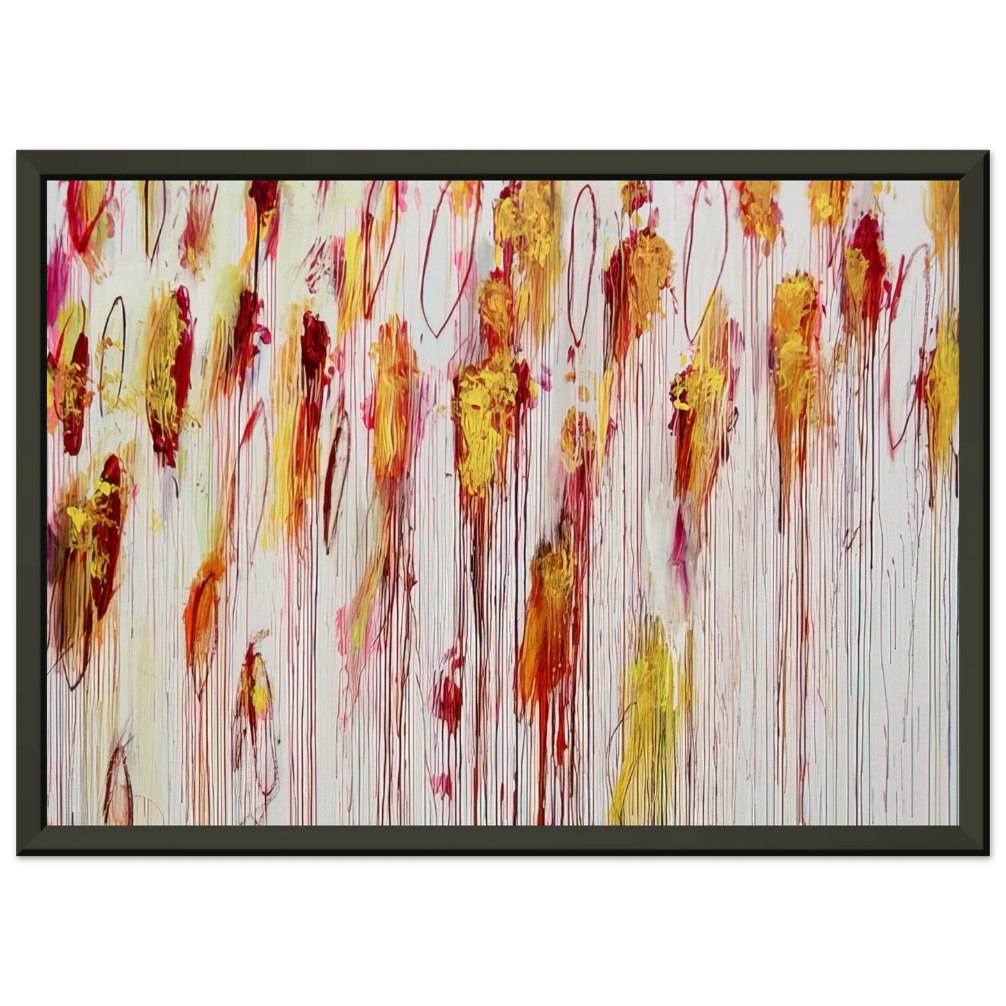 Cy Twombly Lepanto Part VIII Framed Art Print - Aluminum Frame - 60x80 cm / 24x32 inches
