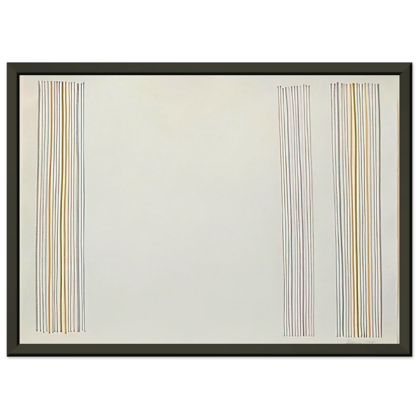 Gene Davis Untitled 1981 Framed Art Print - Aluminum Frame - 60x80 cm / 24x32 inches