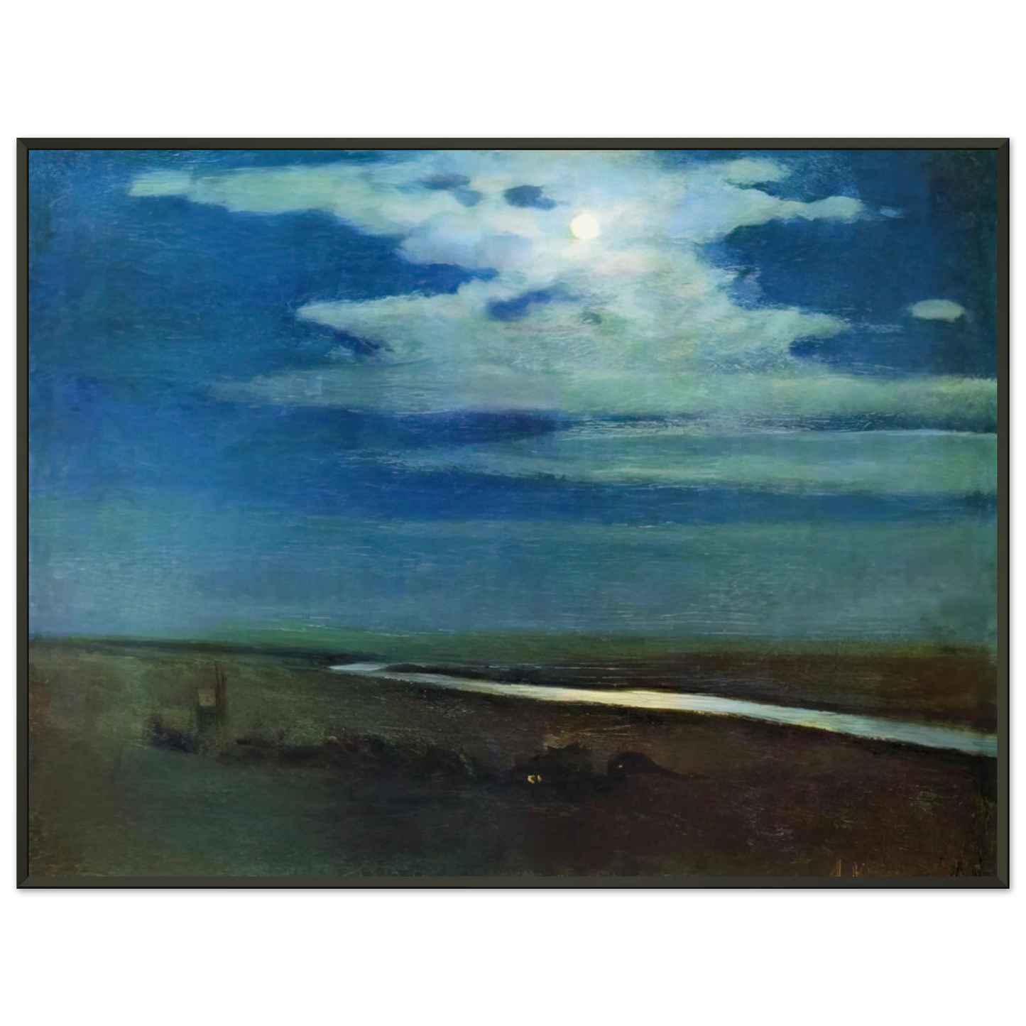 Arkhyp Kuindzhi Night Framed Art Print - Aluminum Frame - 60x80 cm / 24x32 inches