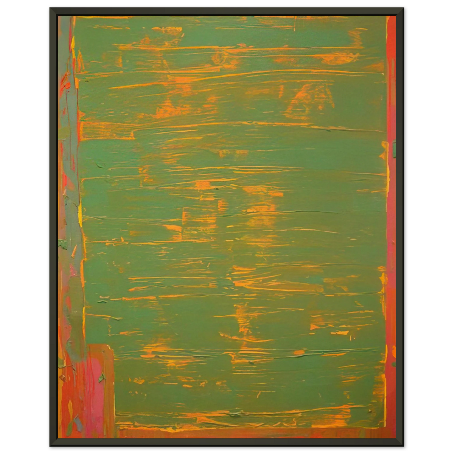 John Hoyland 22874 1974 Framed Art Print - Aluminum Frame - 40x50 cm / 16x20 inches