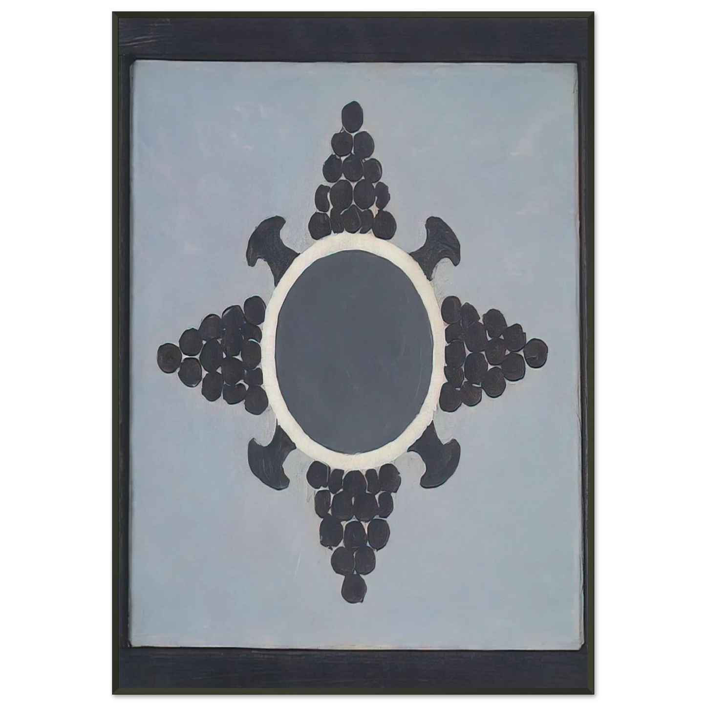 Forrest Bess Mandala 1955 Framed Art Print - Aluminum Frame - 21x29.7 cm / 8x12"
