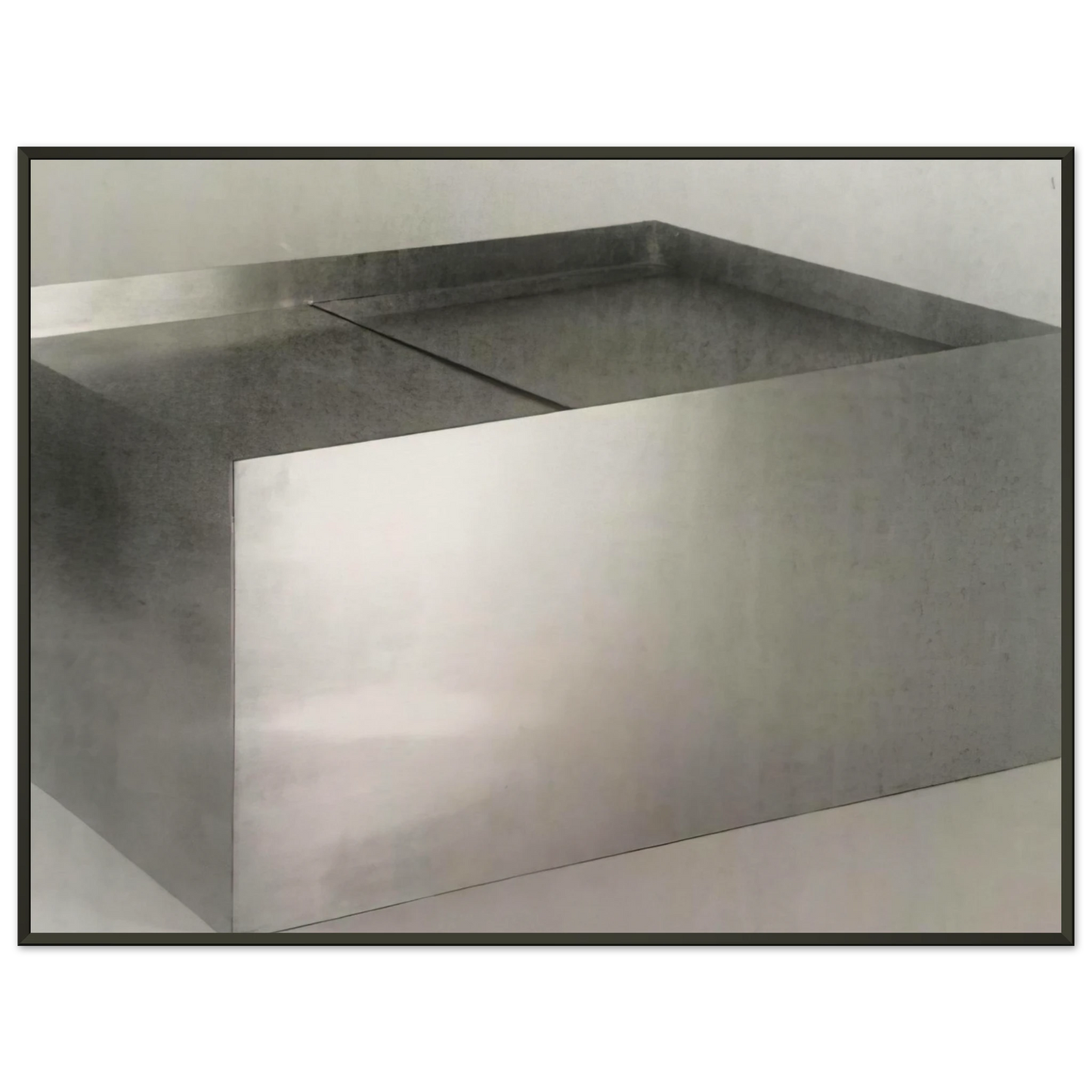 Donald Judd Untitled Double Coffee Table 1971 Framed Art Print - Aluminum Frame - 60x80 cm / 24x32 inches
