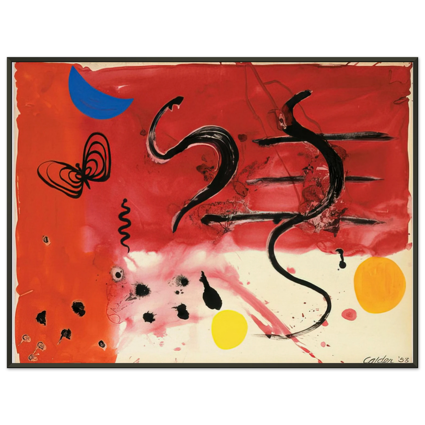 Alexander Calder UNTITLED 1953 Framed Art Print - Aluminum Frame - 60x80 cm / 24x32 inches