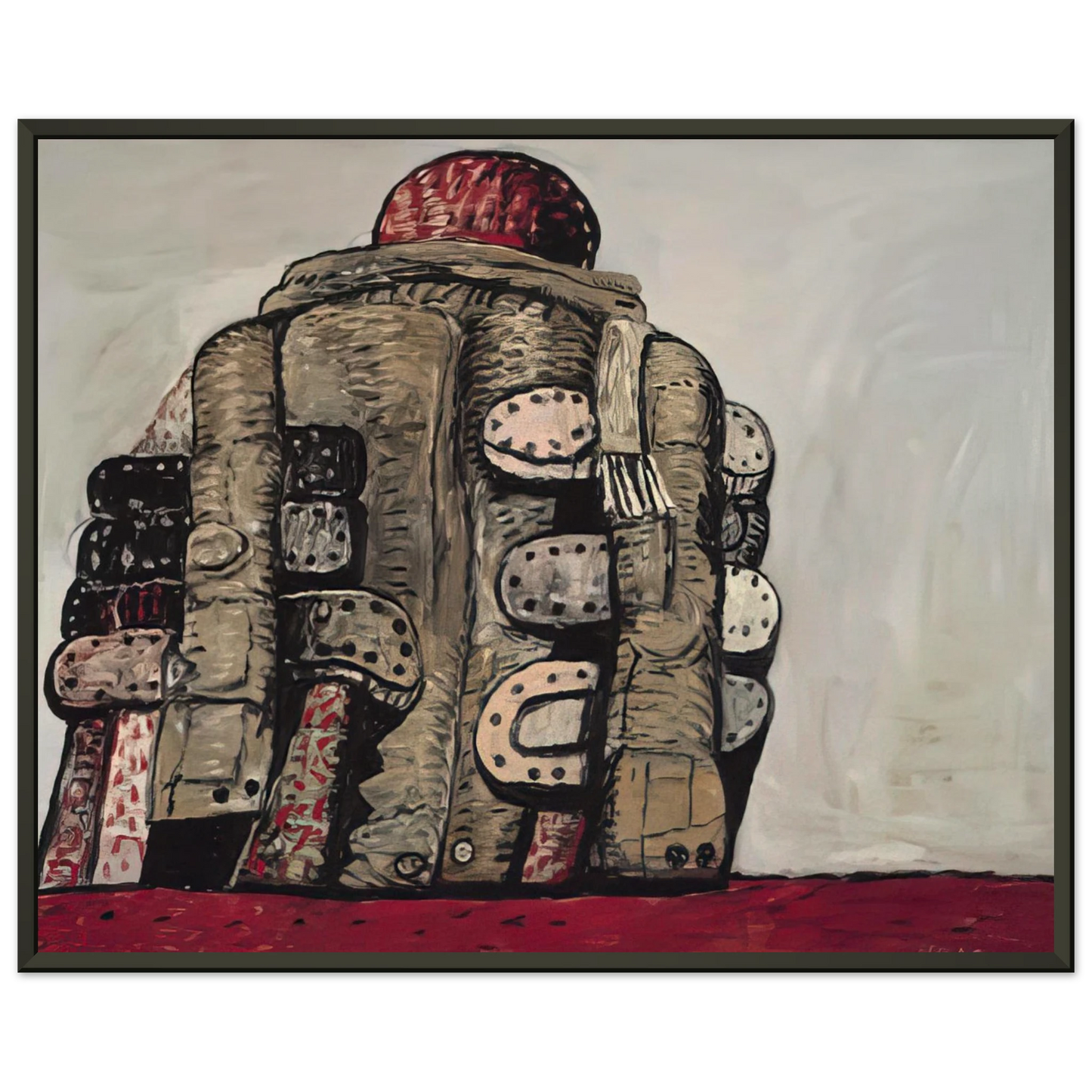 Philip Guston BACK VIEW Framed Art Print - Aluminum Frame - 60x80 cm / 24x32 inches