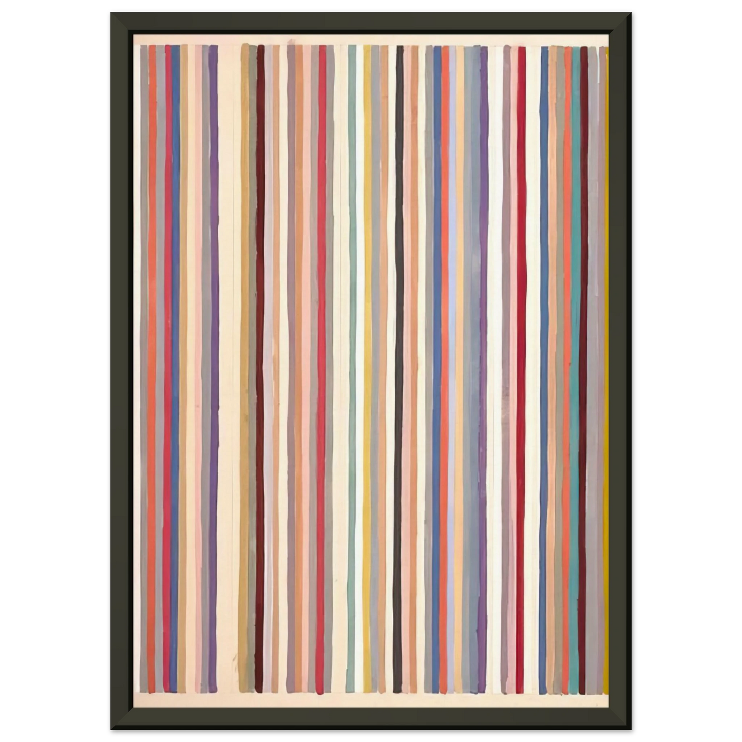 Gene Davis Circus 1979 Framed Art Print - Aluminum Frame - 70x100 cm / 28x40 inches
