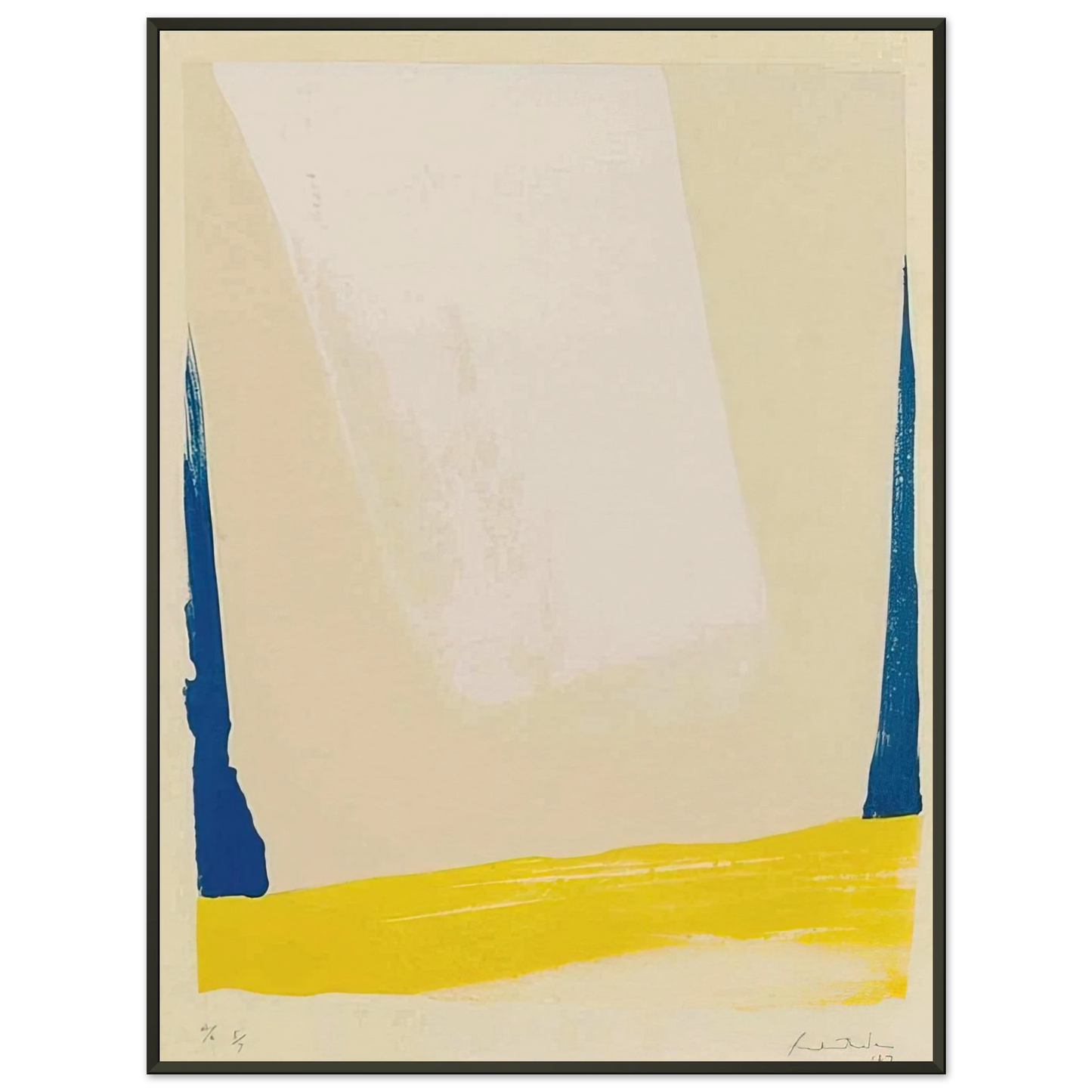 Helen Frankenthaler White Portal 1967 Framed Art Print - Aluminum Frame - 40x50 cm / 16x20 inches