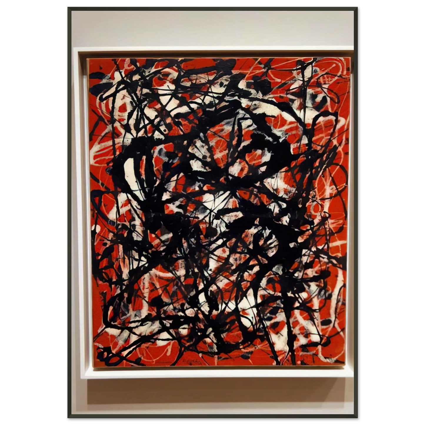 Jackson Pollock FREE FORM 1946 Framed Art Print - Aluminum Frame - 21x29.7 cm / 8x12"