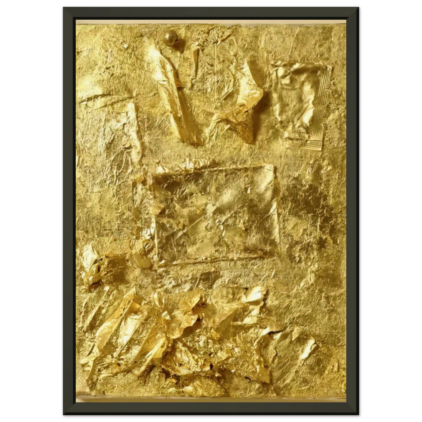 Robert Rauschenberg UNTITLED GOLD PAINTING 1964 Framed Art Print - Aluminum Frame - 40x50 cm / 16x20 inches