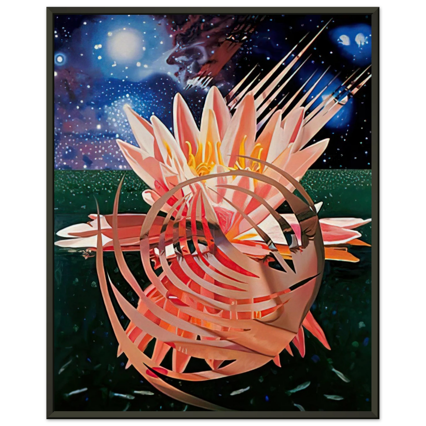 James Rosenquist Welcome to the Water Planet Framed Art Print - Aluminum Frame - 40x50 cm / 16x20 inches