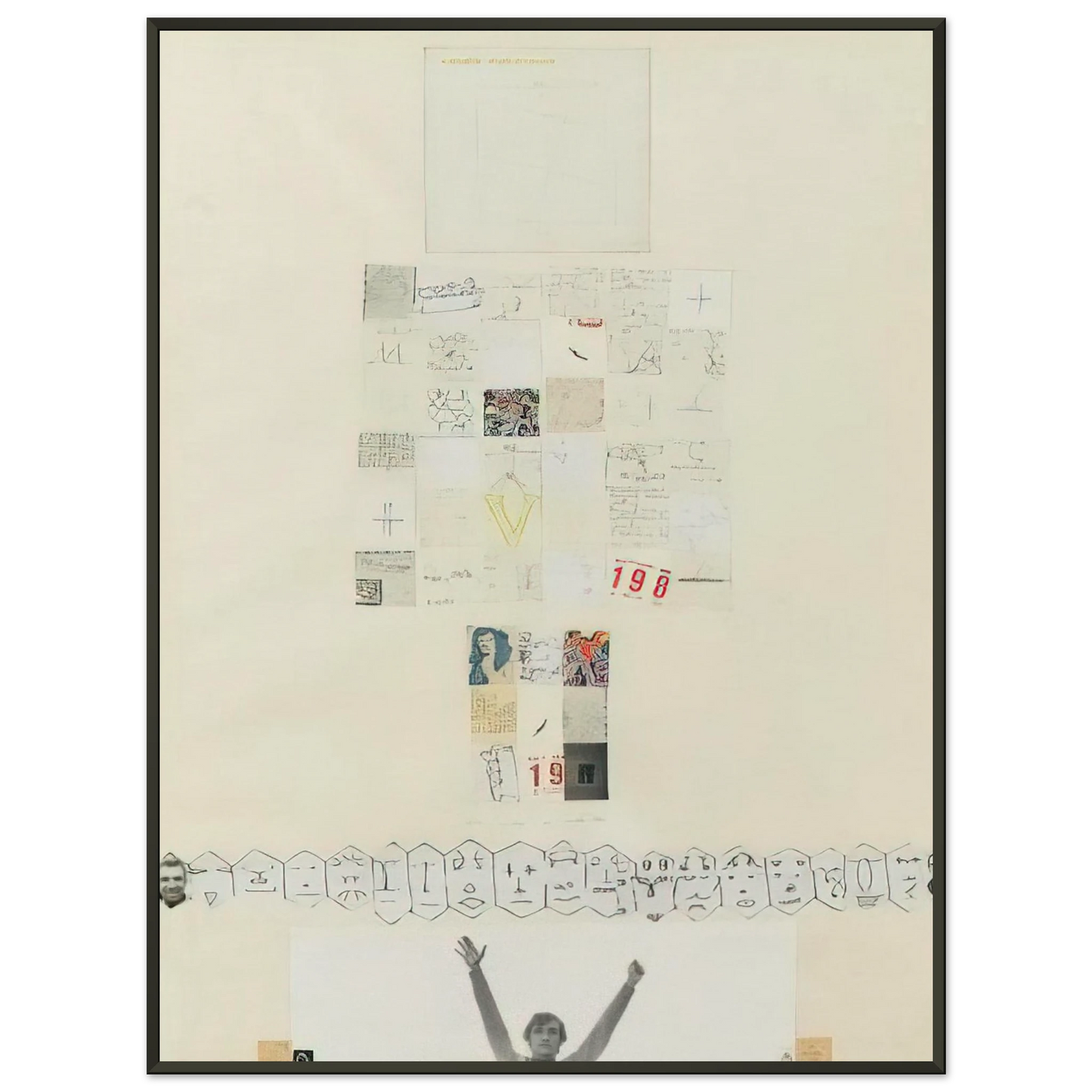 Alighiero Boetti UNTITLED 1980 Framed Art Print - Aluminum Frame - 40x50 cm / 16x20 inches