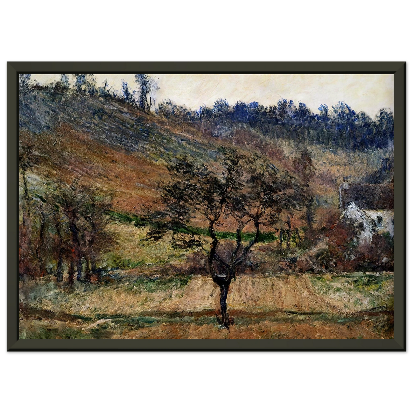 claude monet The Valley Of Falaise Framed Art Print - Aluminum Frame - 40x50 cm / 16x20 inches