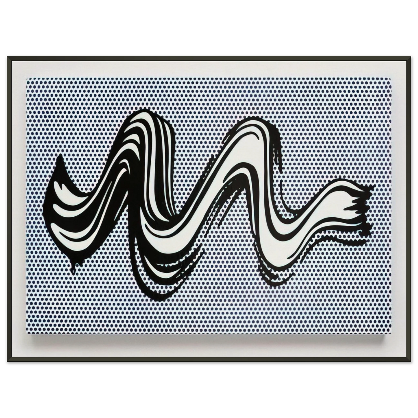 Roy Lichtenstein BRUSHSTROKE 1965 Framed Art Print - Aluminum Frame - 40x50 cm / 16x20 inches