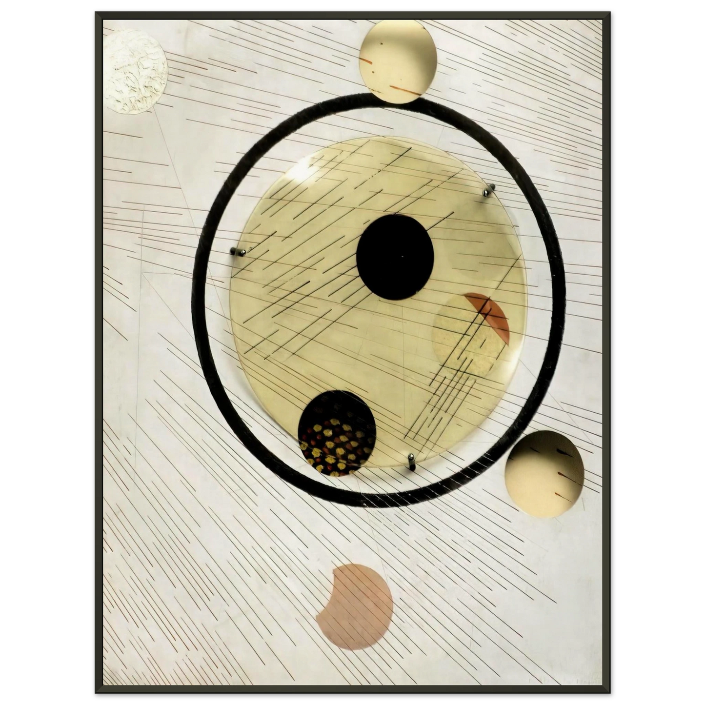 Laszlo MoholyNagy Space Modulator Experiment Aluminum 5 Framed Art Print - Aluminum Frame - 70x100 cm / 28x40 inches