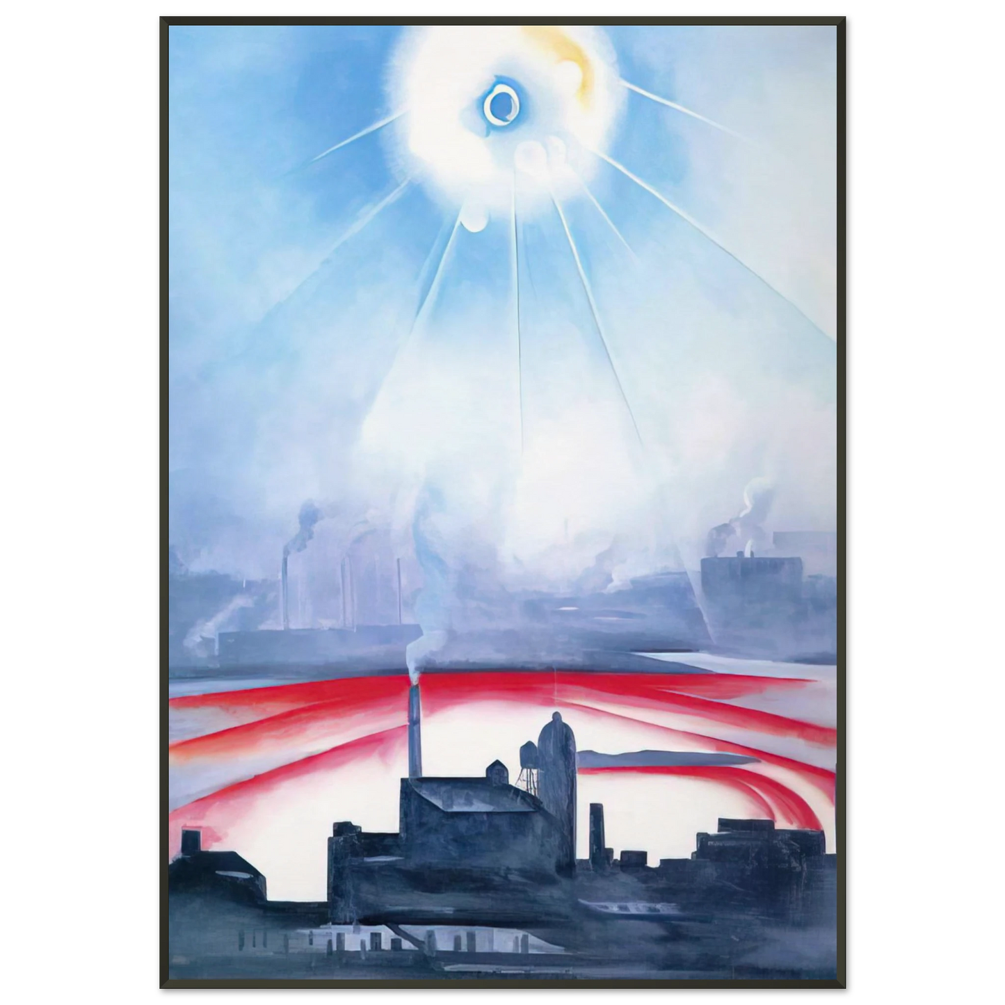 Georgia OKeeffe East River No 1 Framed Art Print - Aluminum Frame - Default Title