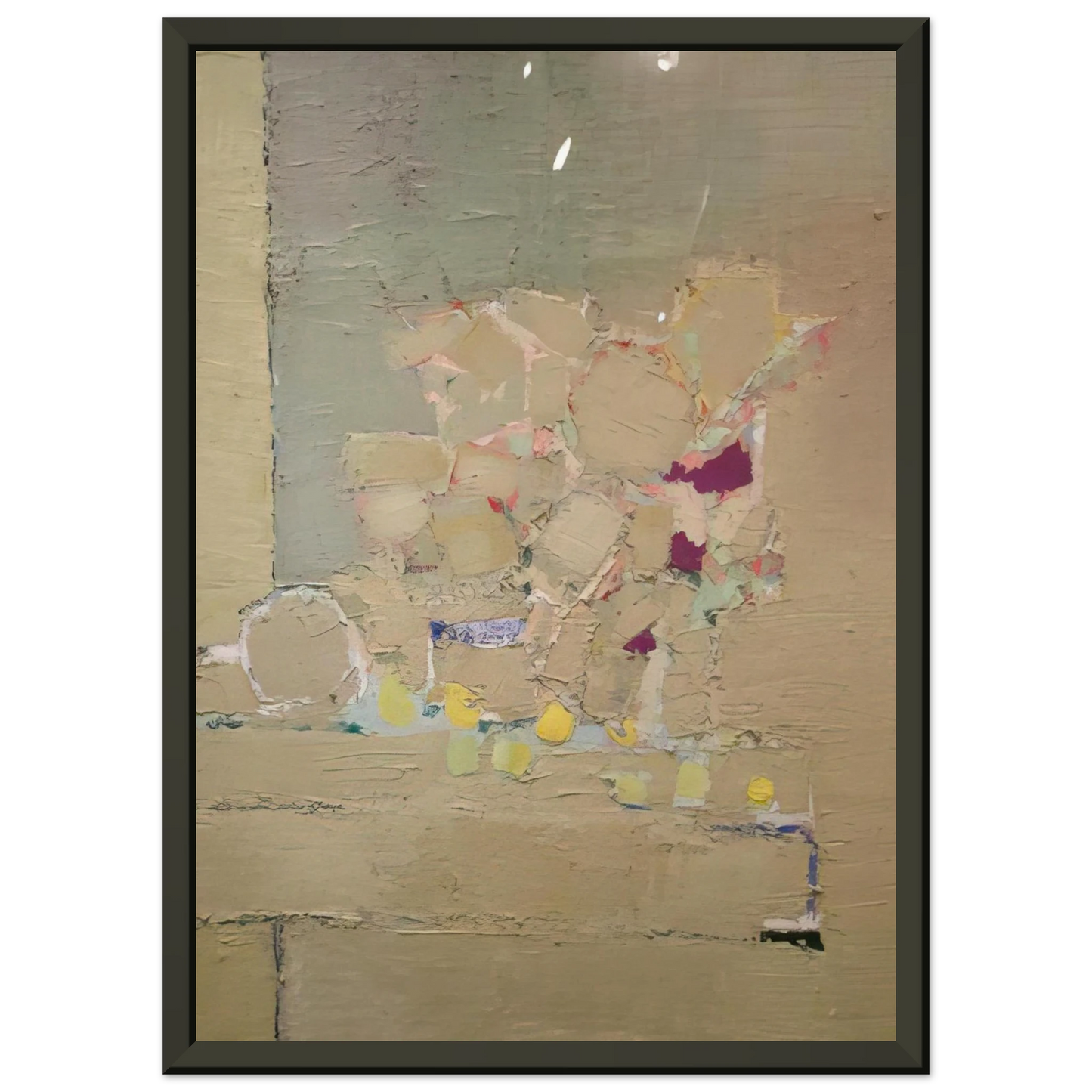 Nicolas de Stael Flowers 1953 Framed Art Print - Aluminum Frame - 60x80 cm / 24x32 inches