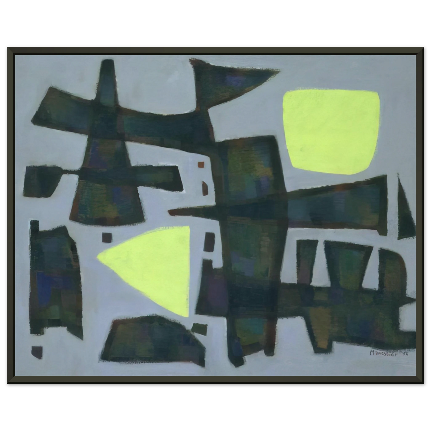 Alfred Manessier 12 1956 Framed Art Print - Aluminum Frame - 70x100 cm / 28x40 inches