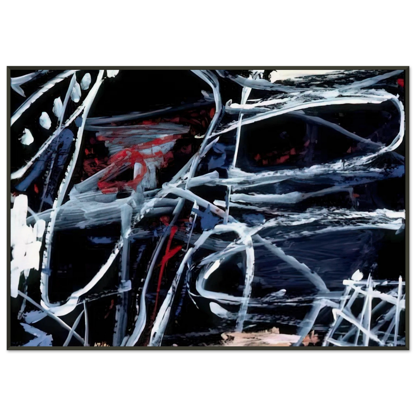 Jean Dubuffet EPISODE Framed Art Print - Aluminum Frame - 21x29.7 cm / 8x12"