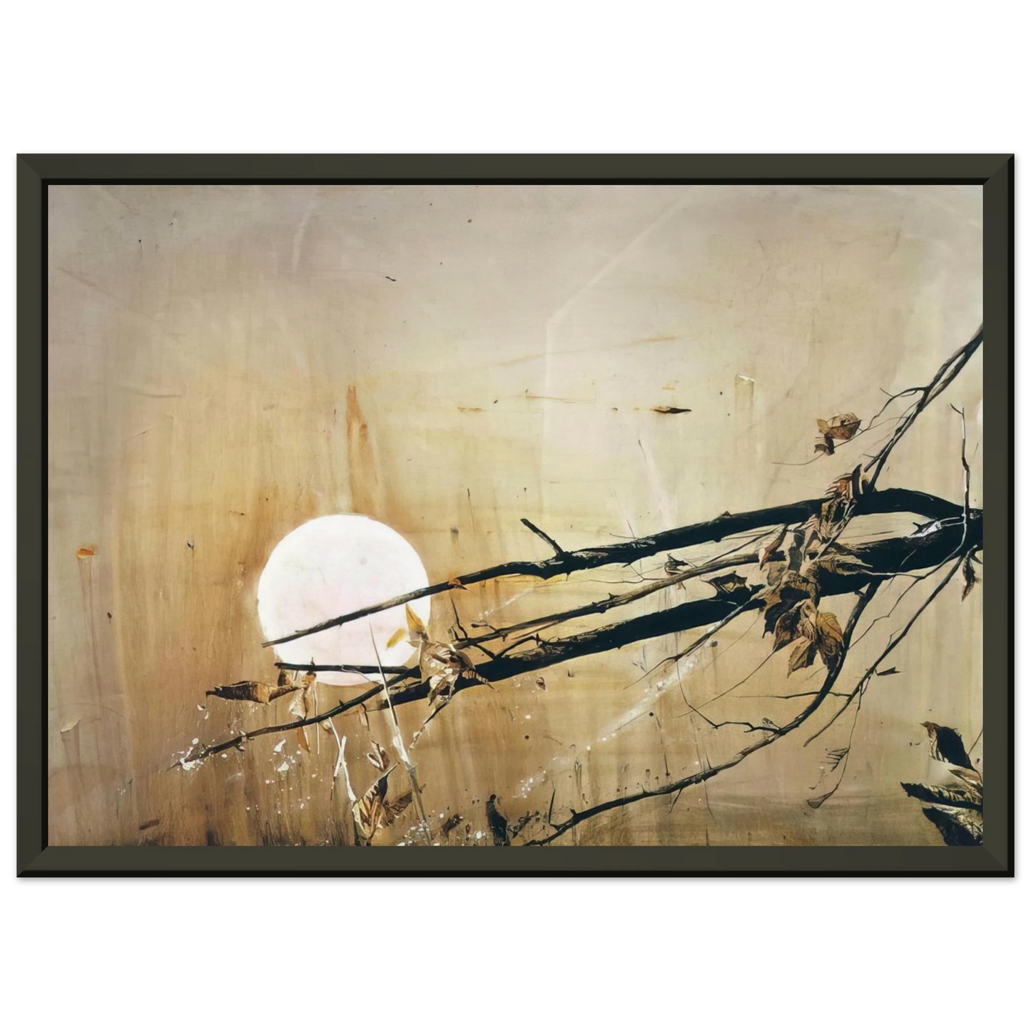 Andrew Wyeth FULL MOON 1980 Framed Art Print - Aluminum Frame - 40x50 cm / 16x20 inches