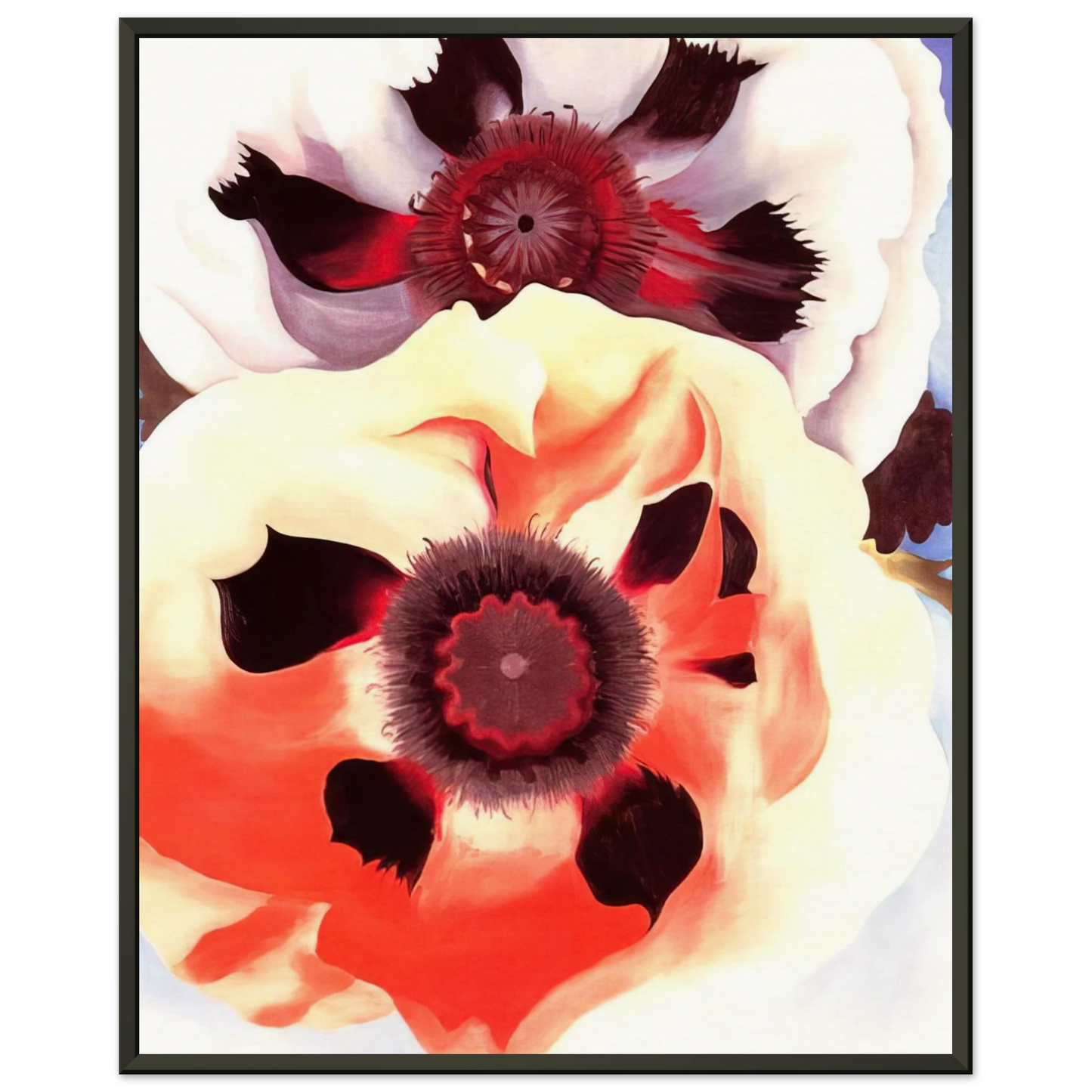 Georgia OKeeffe Poppies Framed Art Print - Aluminum Frame - 60x80 cm / 24x32 inches