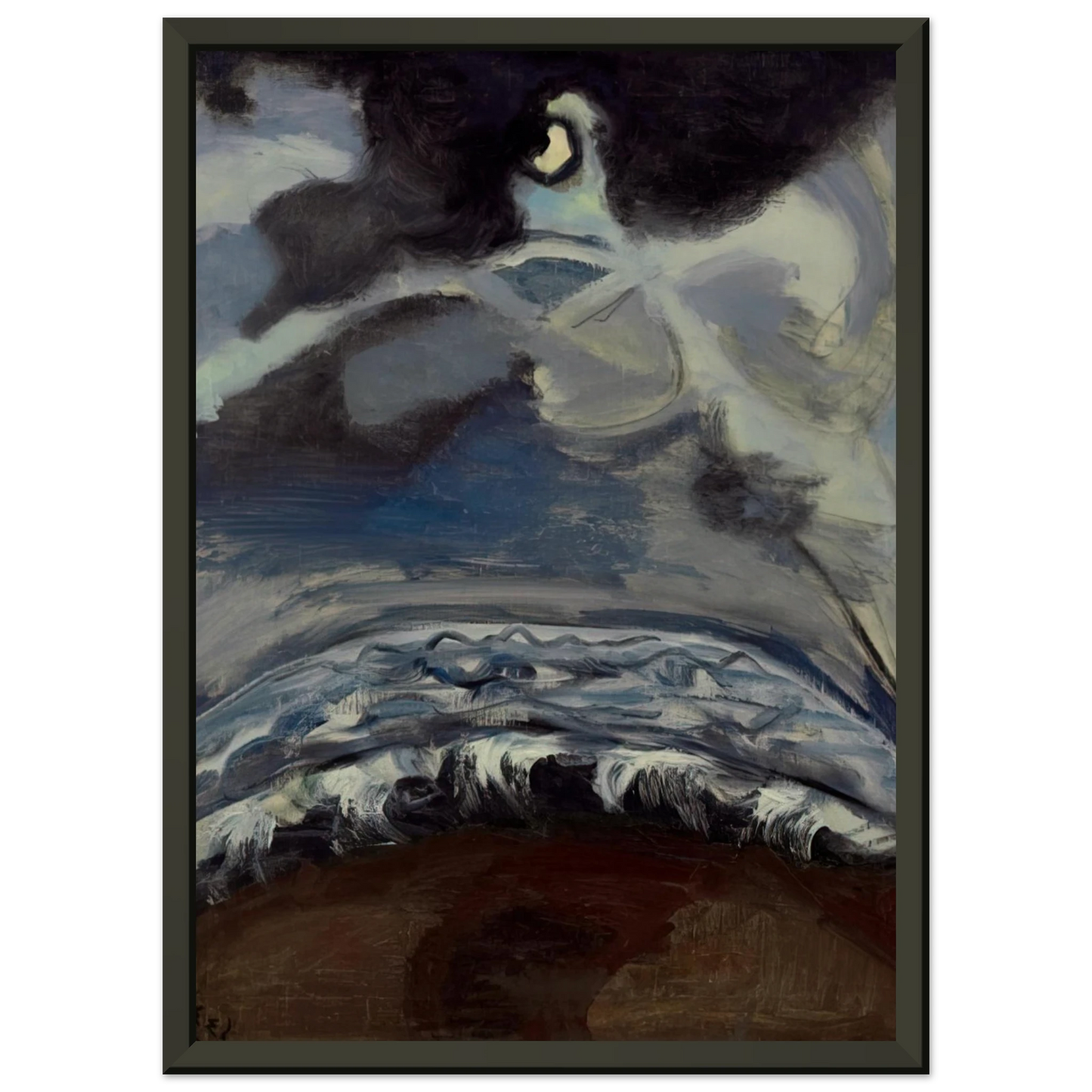 Alice Neel The Sea Framed Art Print - Aluminum Frame - 60x80 cm / 24x32 inches