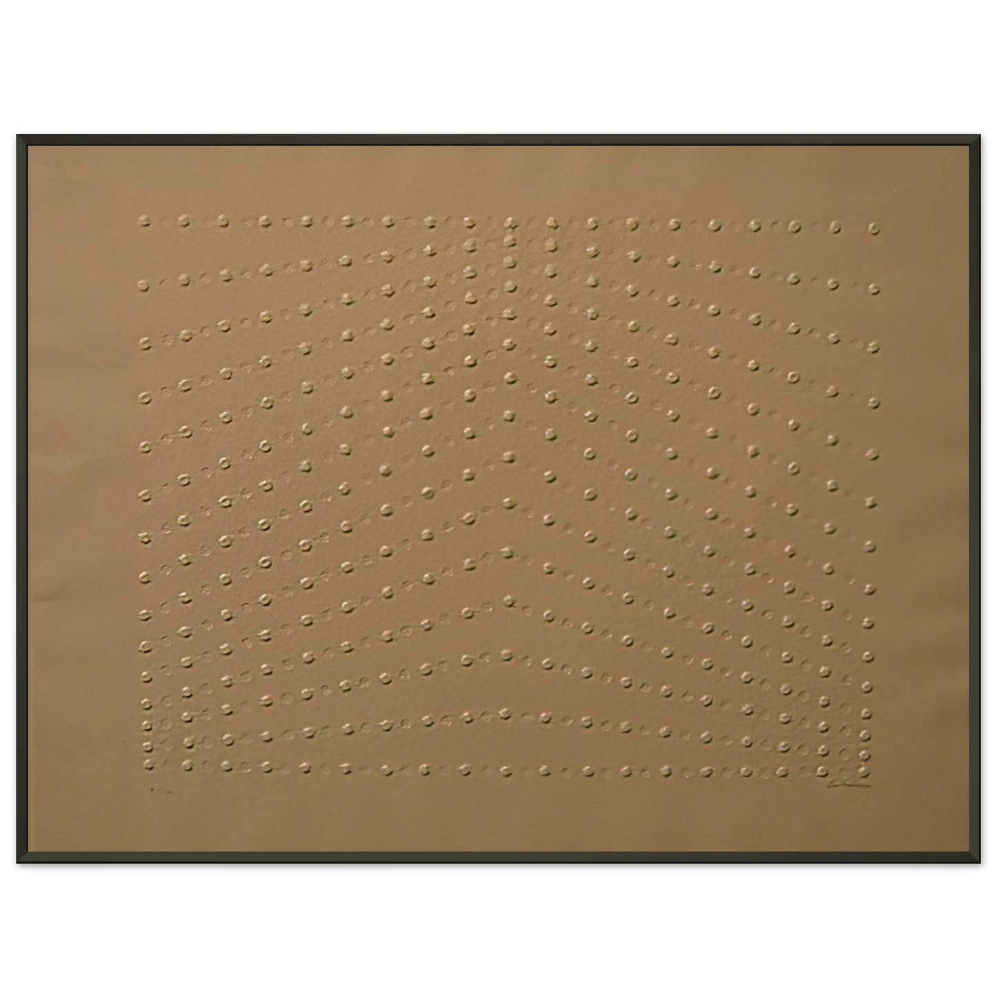 Enrico Castellani Superficie bianca 1969 Framed Art Print - Aluminum Frame - 70x100 cm / 28x40 inches