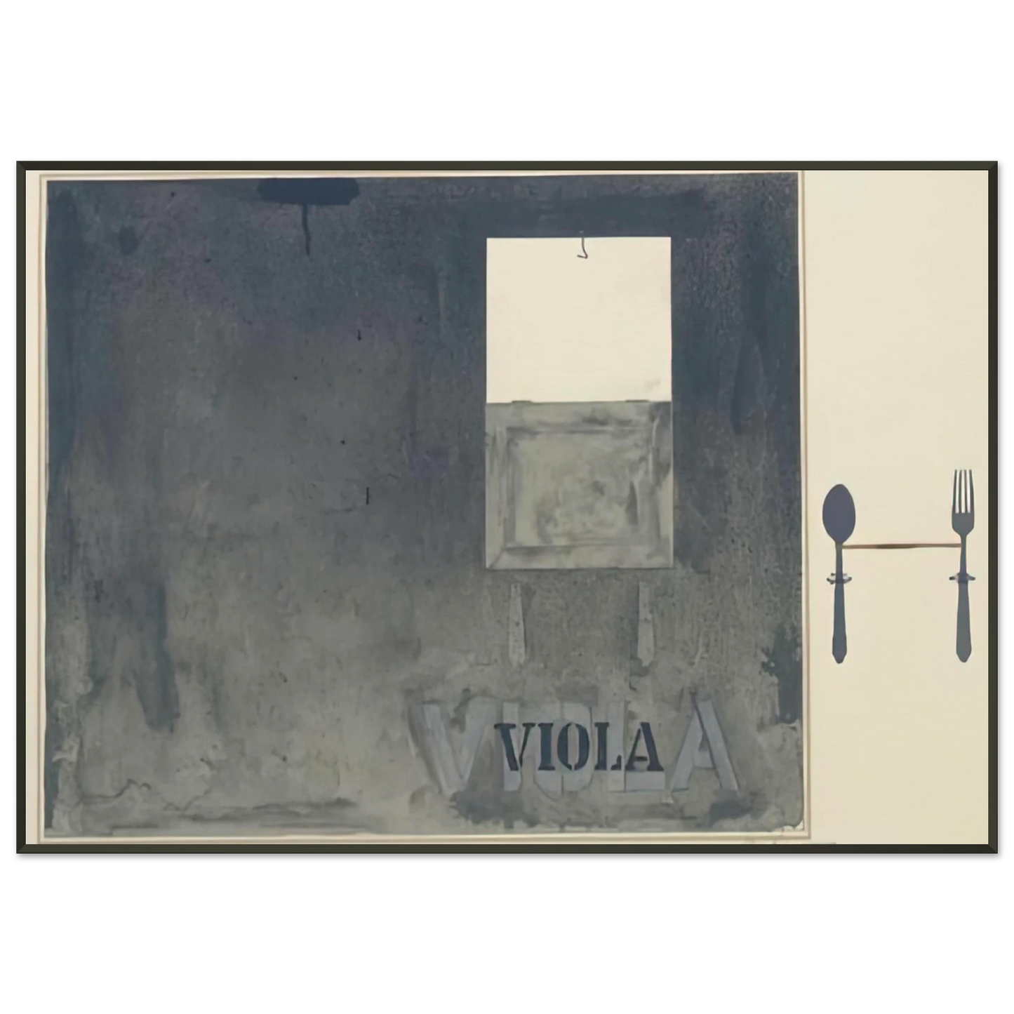 Jasper Johns VIOLA ULAE 117 Framed Art Print - Aluminum Frame - 21x29.7 cm / 8x12"